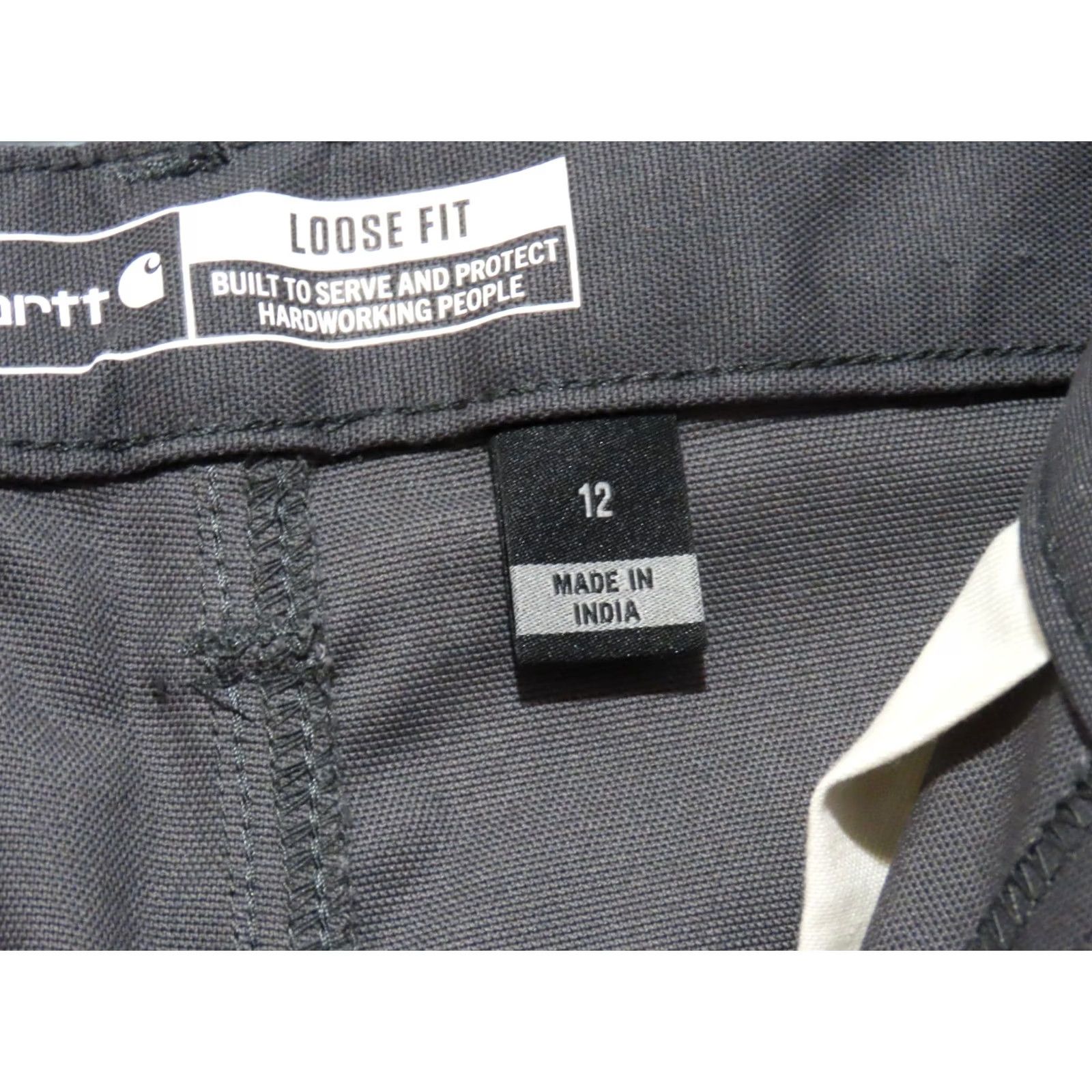 Carhartt Carhartt Women's 12 Rugged Flex Loose Fit Cargo Shorts Gray NWOT Canvas Cotton Blend Jeans? Size 34" / US 12 / IT 48 - 4 Thumbnail