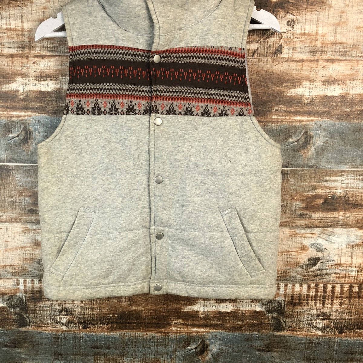 Japanese Brand Japanese Brand Grey Vest vintage #A1585 Size M / US 6-8 / IT 42-44 - 6 Thumbnail