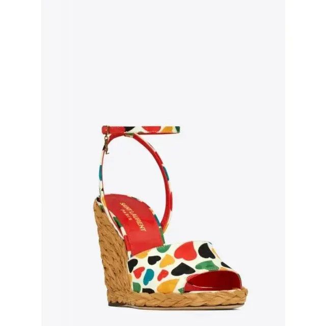 Saint Laurent Paris o1s1wg111224 Paloma Espadrille 95 St Cuore in Multicolor Size US 8 / IT 38 - 2 Thumbnail