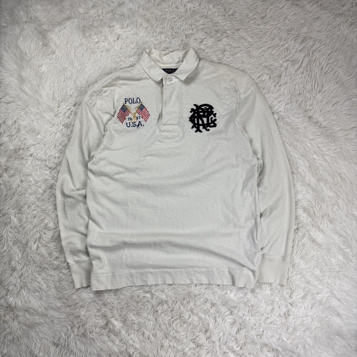 Polo Ralph Lauren Polo Ralph Lauren Vintage Sweatshirt USA Regby 00s Streetwea Size US M / EU 48-50 / 2 - 1 Thumbnail