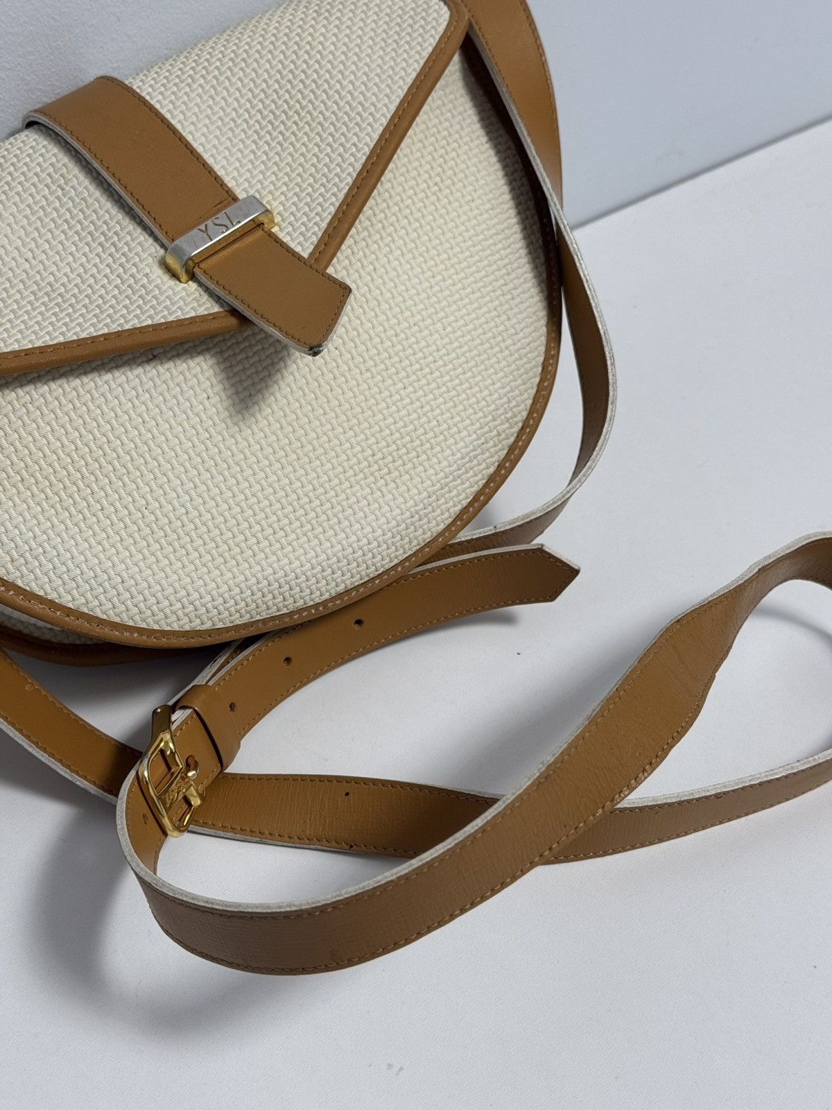Yves Saint Laurent YVES SAINT LAURENT Shoulder Bag PVC x Leather Size ONE SIZE - 5 Thumbnail