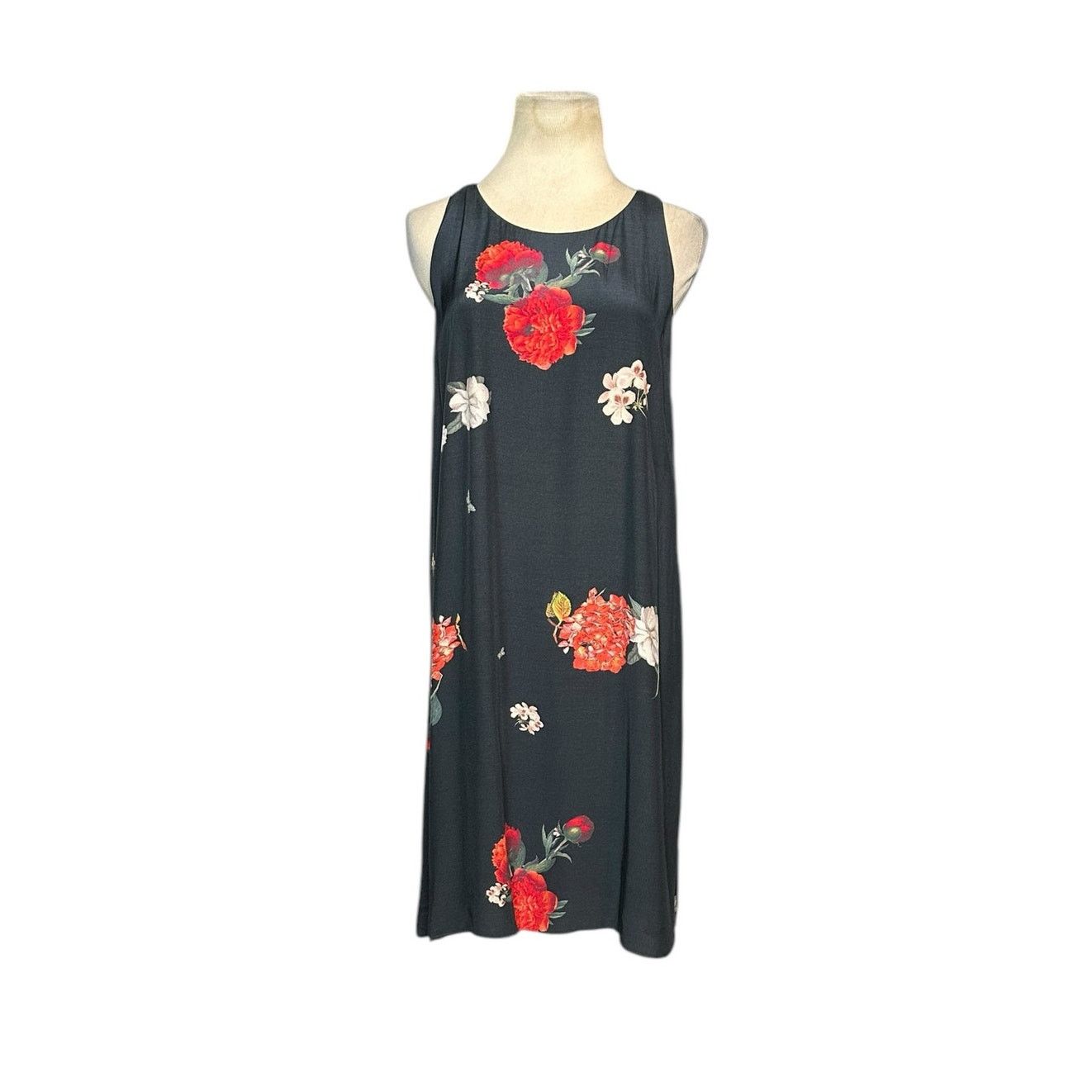 Alice + Olivia Alice + Olivia Castaway Black Red Floral Dress Size M Size S / US 4 / IT 40 - 18 Thumbnail