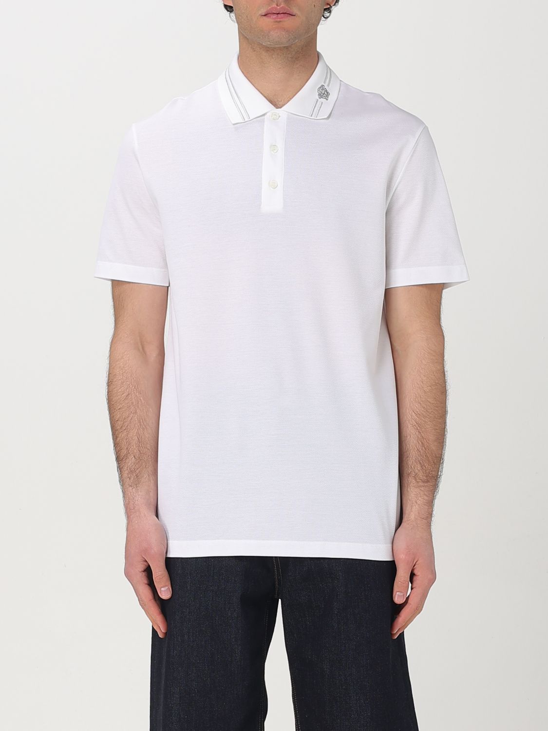 Versace Versace Polo Shirt Men White Size US L / EU 52-54 / 3 - 1 Thumbnail