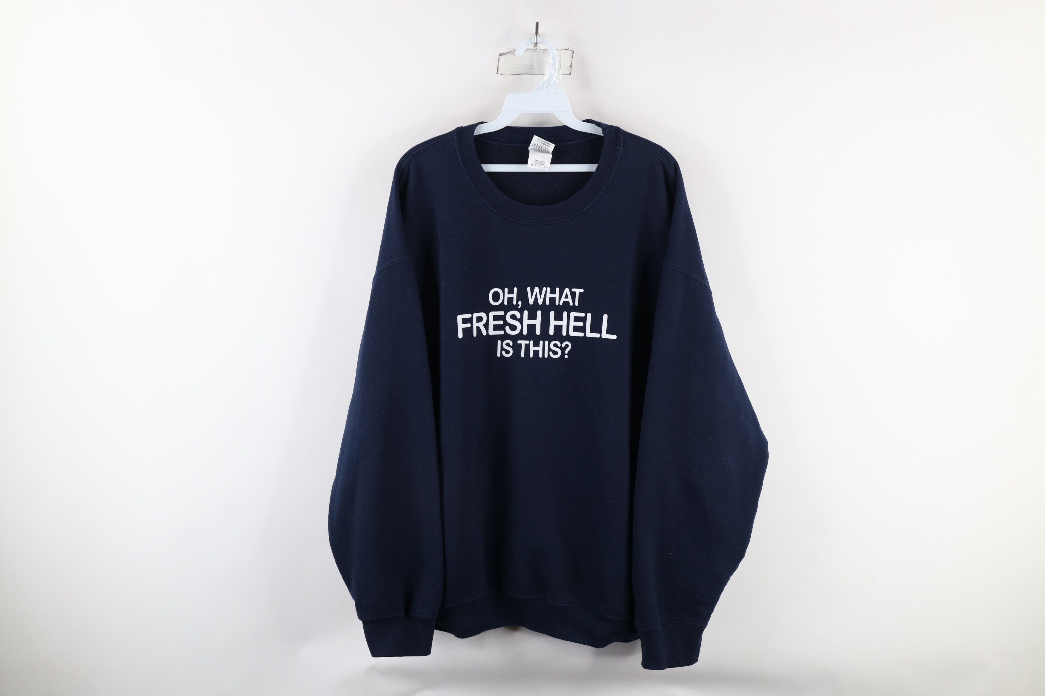Vintage Vintage 90s Parker Oh What Fresh Hell Is This Sweatshirt Size US XL / EU 56 / 4 - 1 Thumbnail