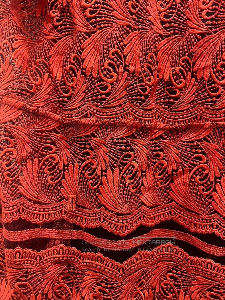 Comme des Garcons Comme Des Garcons Red Lace Dress Size L / US 10 / IT 46 - 4 Thumbnail
