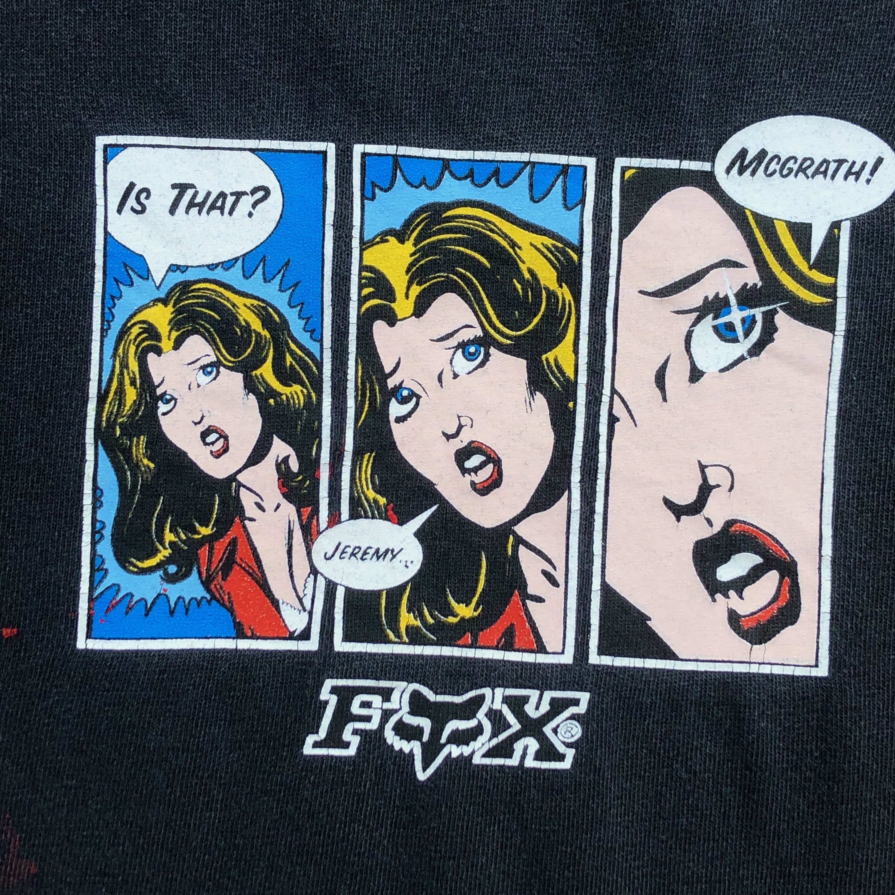 Fox Racing Vintage 90s Fox Racing Jeremy Mcgrath Tee Size US XL / EU 56 / 4 - 8 Thumbnail