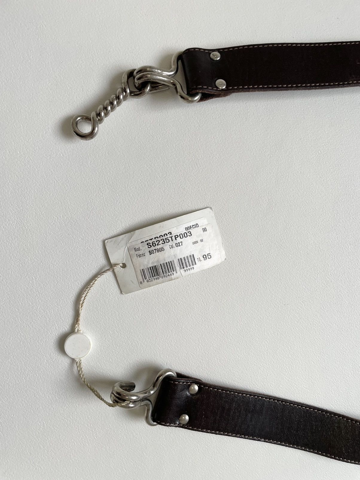 Maison Margiela A/W 06 Brown Leather ‘Bondage Belt’ Size 34 - 14 Thumbnail