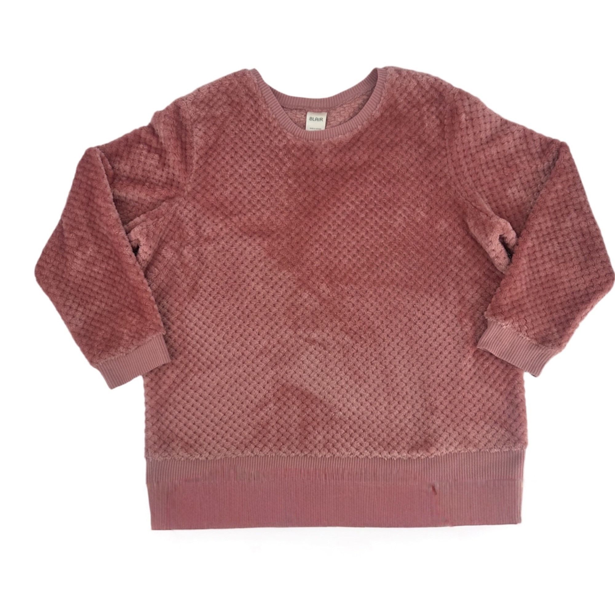 Blair Blair Pink Textured Fuzzy Knit Pullover Sweater Size XL Size XL / US 12-14 / IT 48-50 - 5 Thumbnail