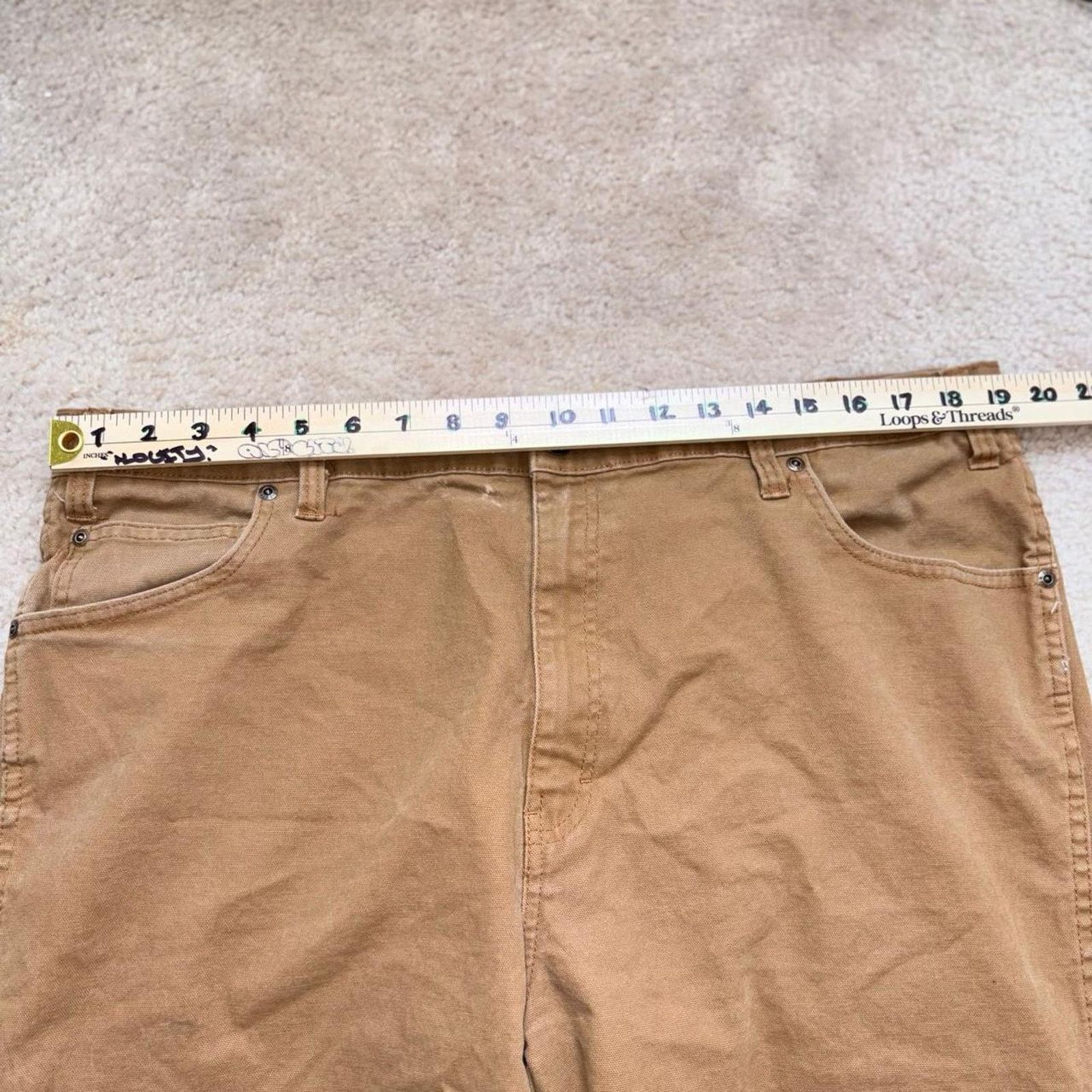 Dickies Brown Dickies Carpenter Workwear / Utility Canvas Shorts Size US 40 / EU 56 - 3 Thumbnail