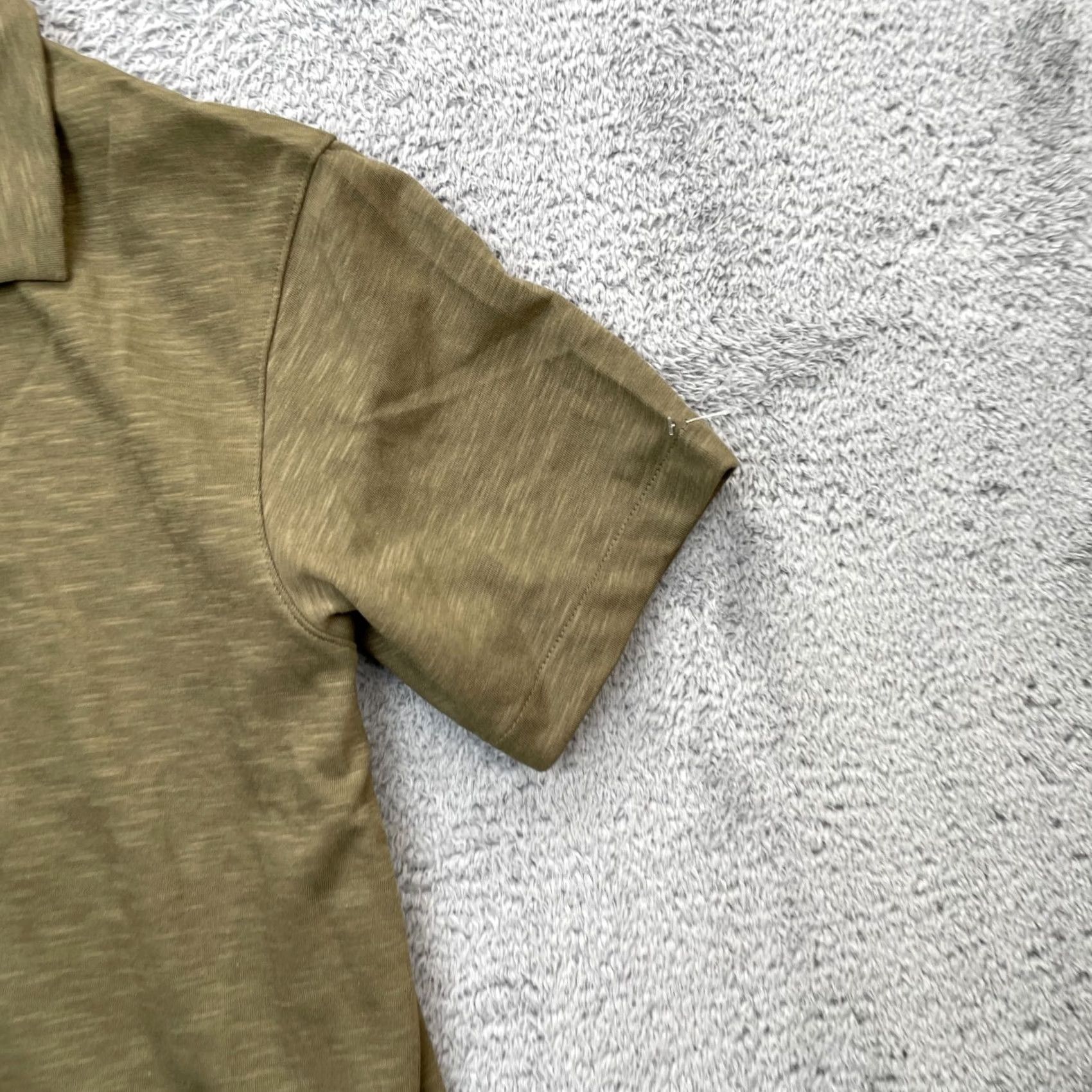 Uniqlo Uniqlo Shirt Mens XS Green AIRism Polo Cotton Dropped Shoulder Tennis Polo Shirt Short Sleeve Button Collared Casual Travel Workwear City Preppy Mens Size US XS / EU 42 / 0 - 3 Thumbnail