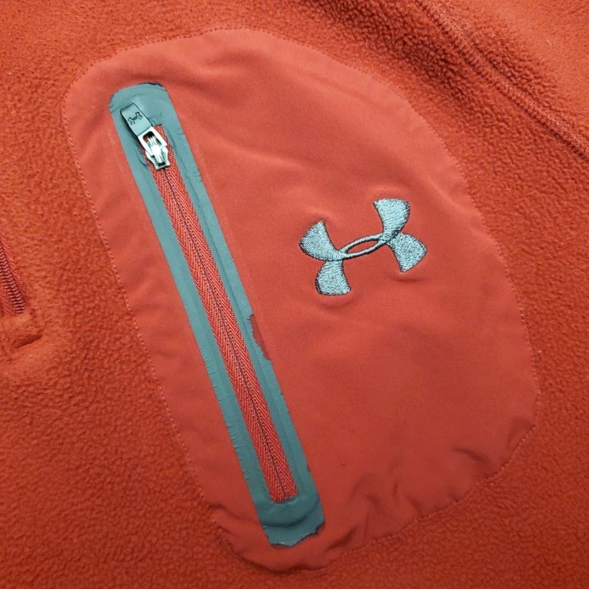 Under Armour Under Armour Sweater Mens S Red 1/4 Zip Fleece Pullover Casual Outdoor 1/4 Zip Long Sleeve Logo Embroidered Zip Mens Size US S / EU 44-46 / 1 - 5 Thumbnail