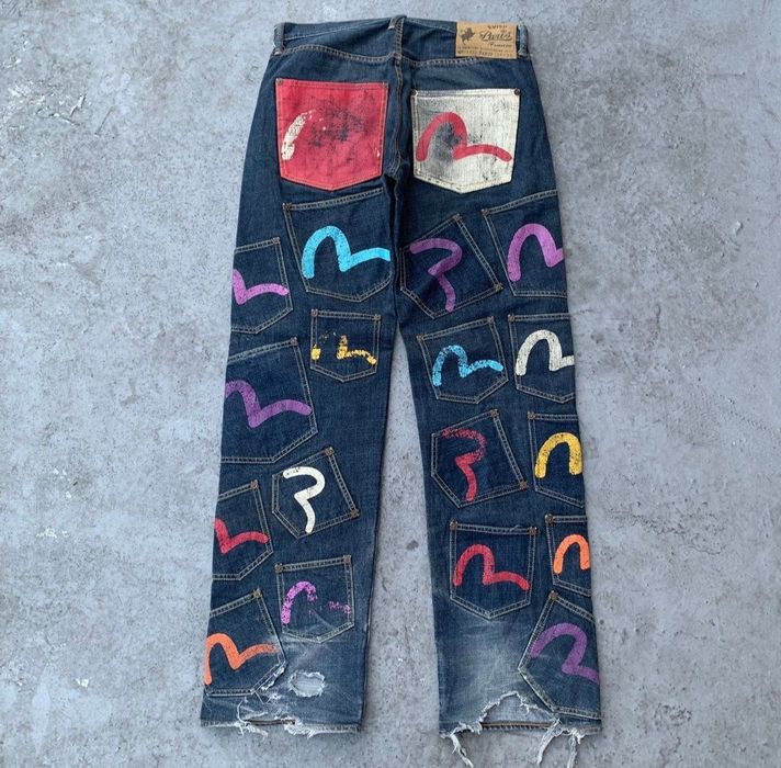 Vintage evisu clearance jeans