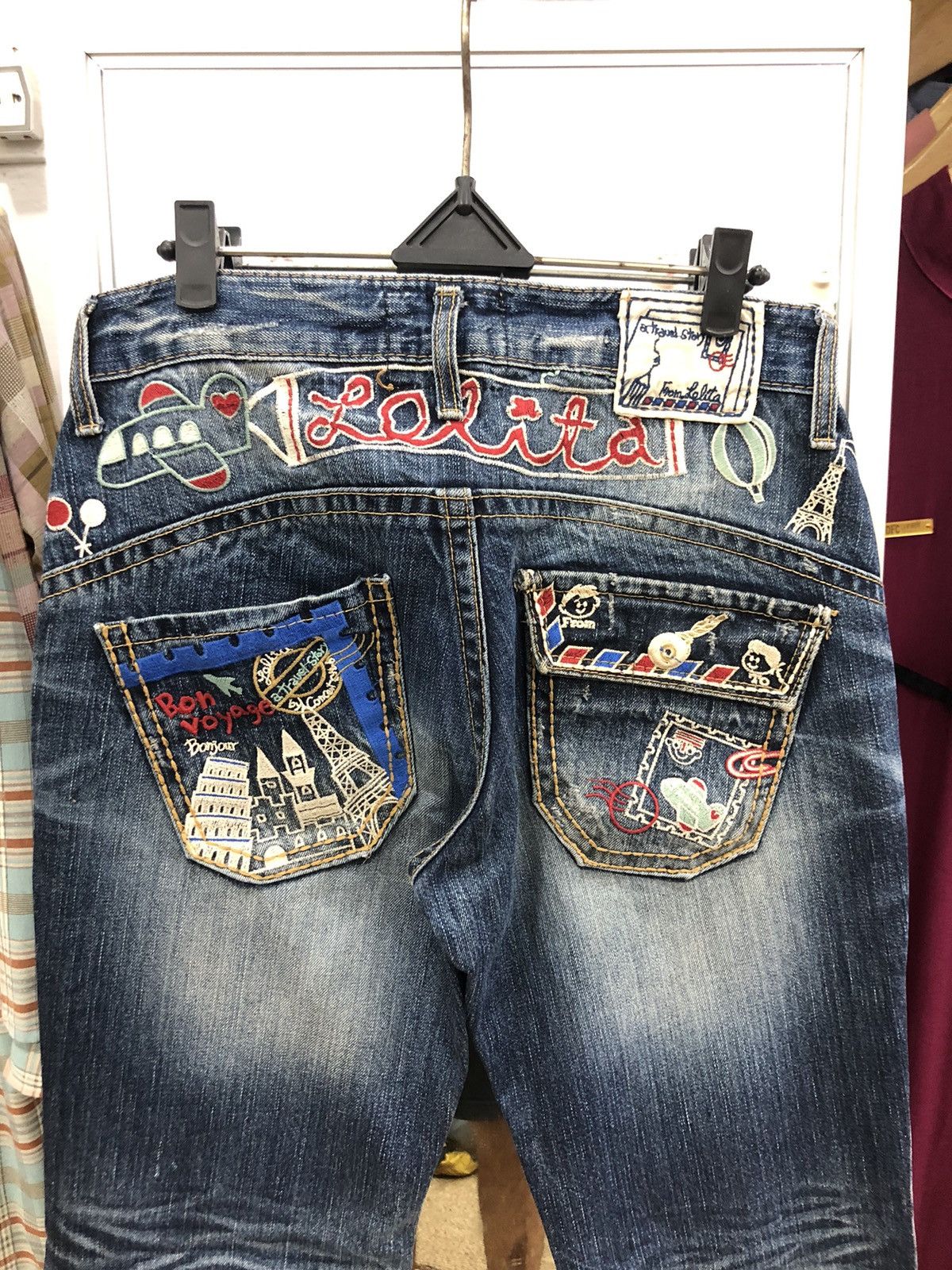 14th Addiction A travel Story from Lolita x Yoshimoto nara Denim pants Size US 31 - 2 Thumbnail