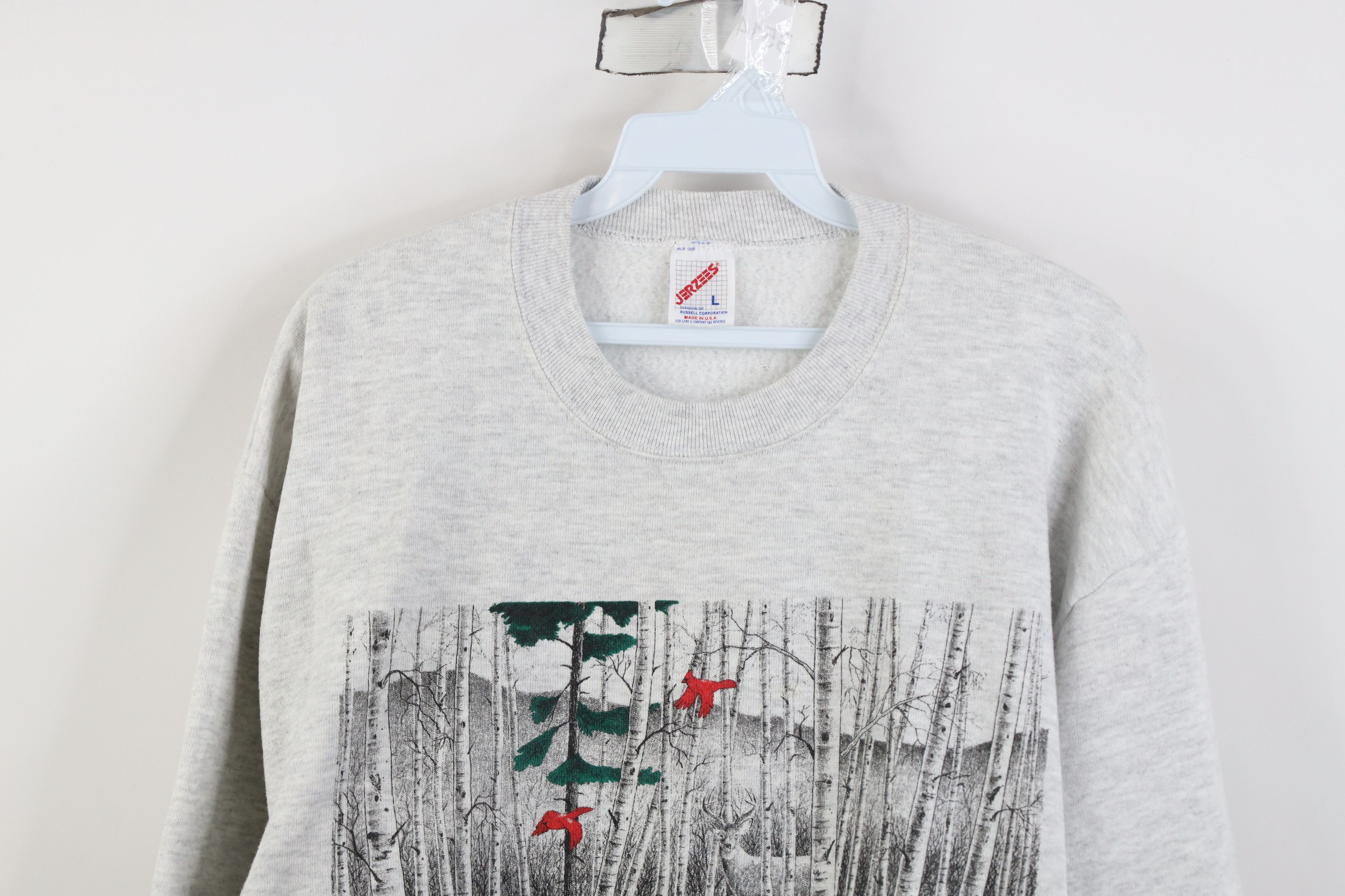 Vintage Vintage 90s Streetwear Lakes of the North Sweatshirt USA Size L / US 10 / IT 46 - 2 Thumbnail