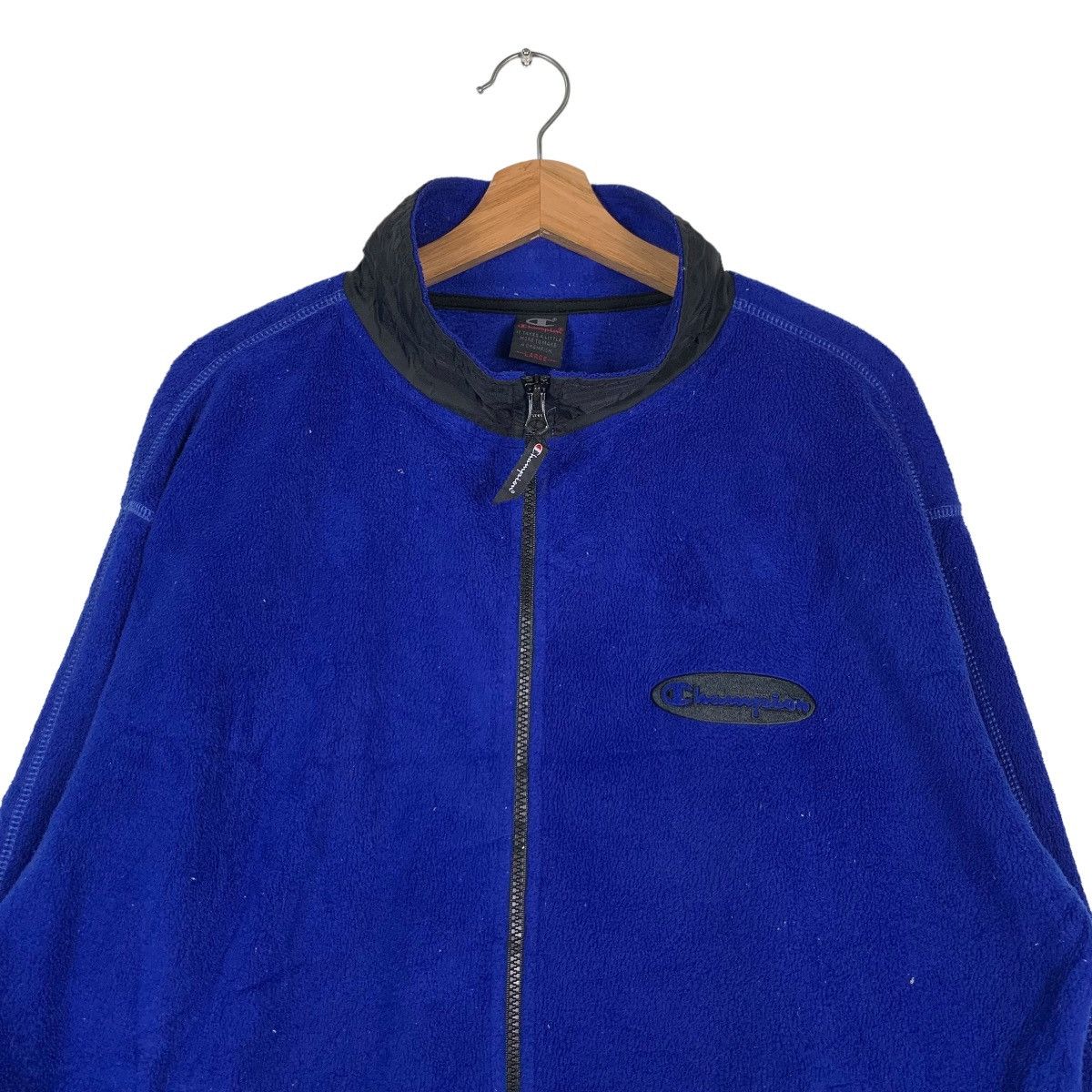 Champion Vintage Champion Embroidery Logo Blue Fleece Jacket #0004-C1 Size US L / EU 52-54 / 3 - 3 Thumbnail