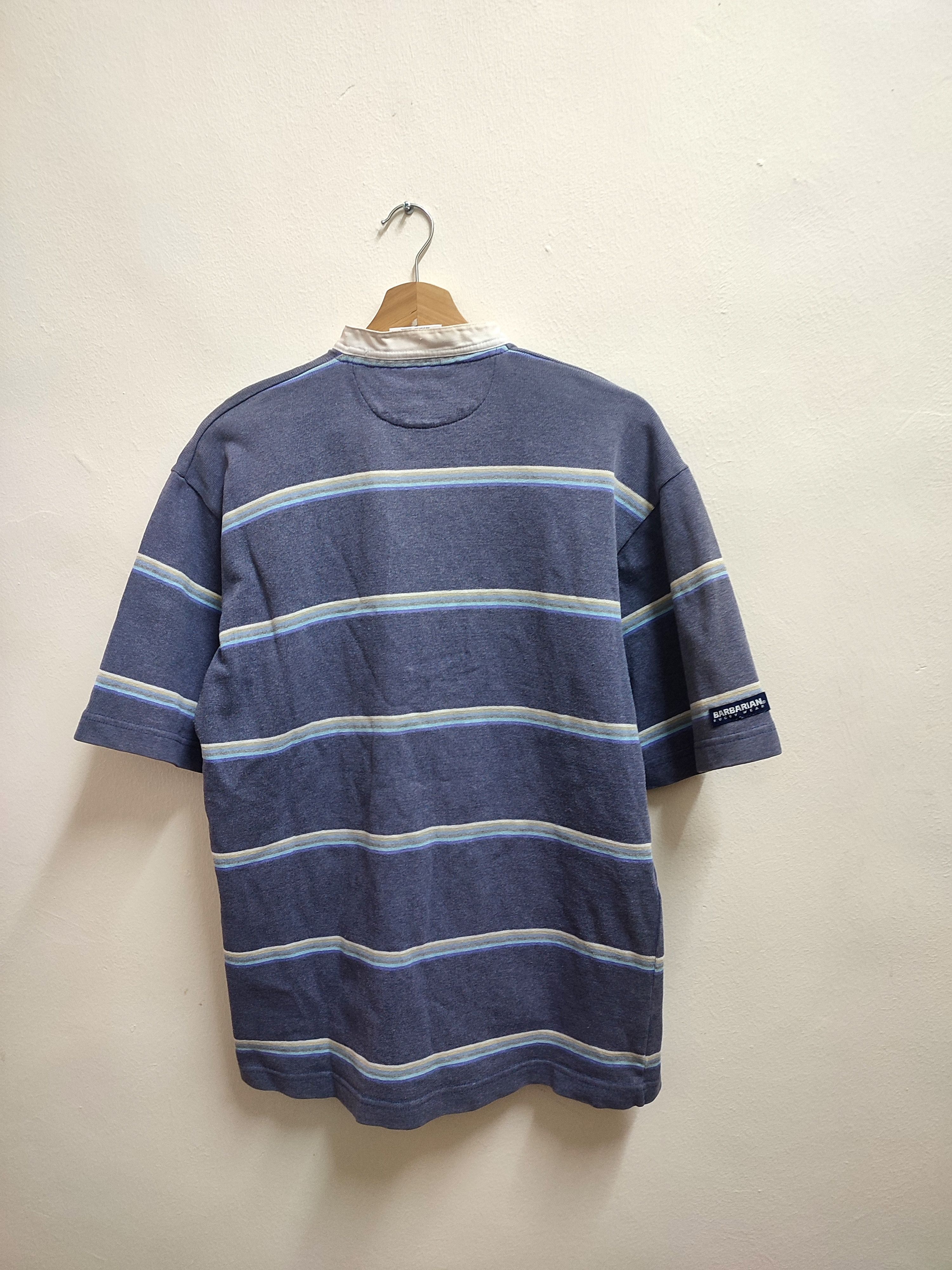 Barbarian 💥Rare Barbarian Rugby Wear Stripe Heavy Shirt Size US M / EU 48-50 / 2 - 5 Thumbnail