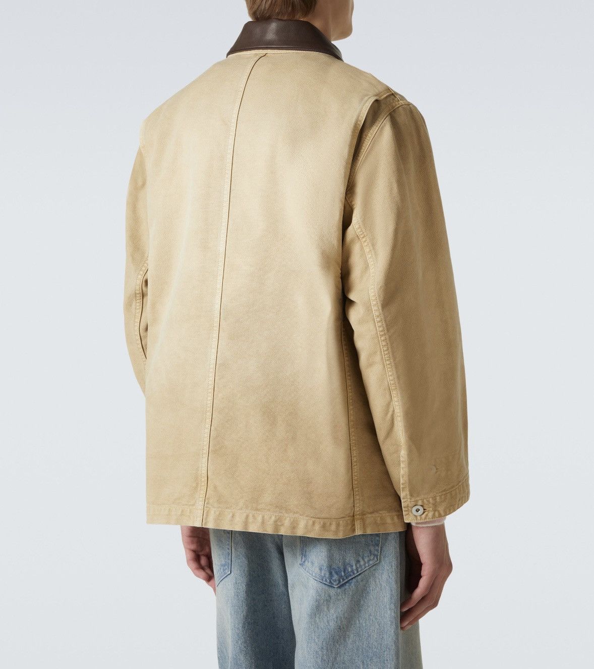 Auralee Auralee Leather Trimmed Duck Barn Jacket Sz JP 3 MSRP $905 Size US S / EU 44-46 / 1 - 4 Thumbnail