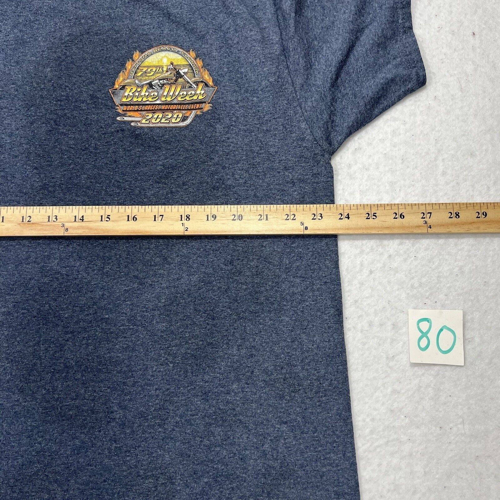Gildan Daytona Beach Bike Week 2020 XL 79th Annual Graphic T Shirt Size US XL / EU 56 / 4 - 11 Thumbnail