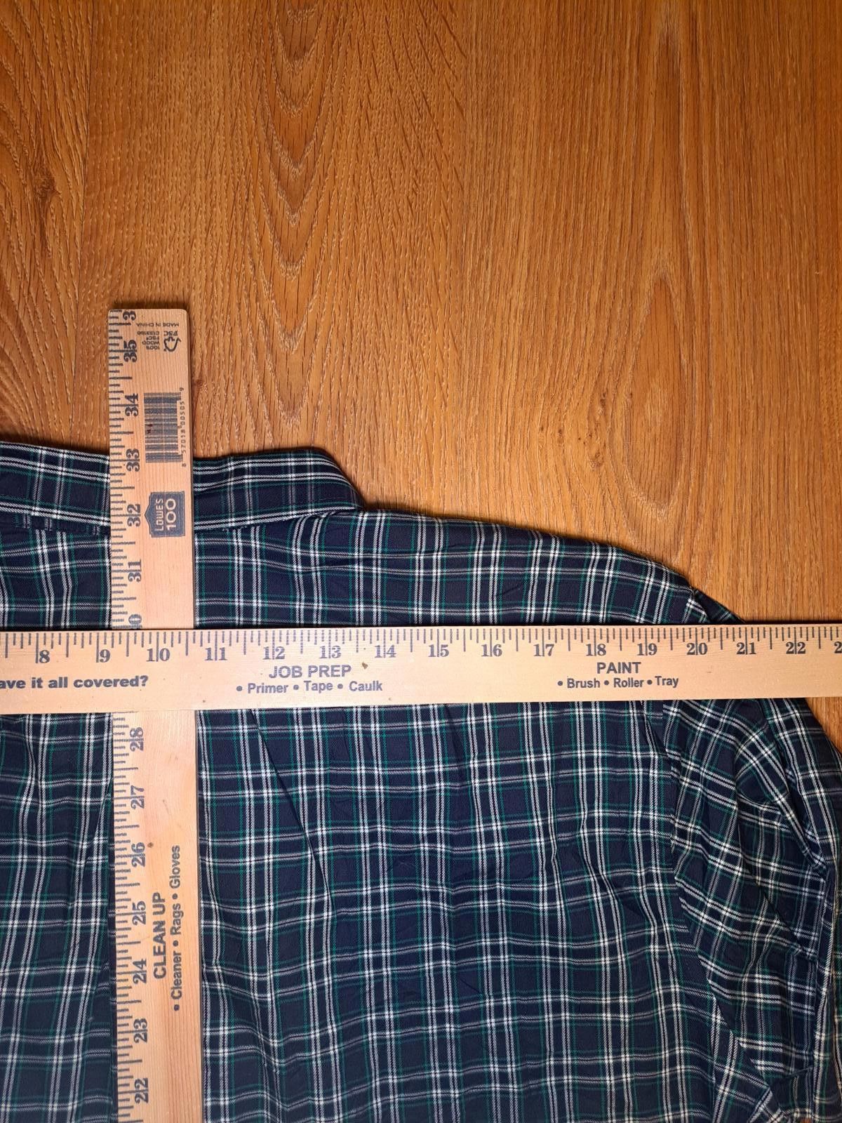 L.L. Bean LL Bean Button Up Dress Shirt Mens XL Blue Plaid 100% Cotton Size US XL / EU 56 / 4 - 9 Thumbnail