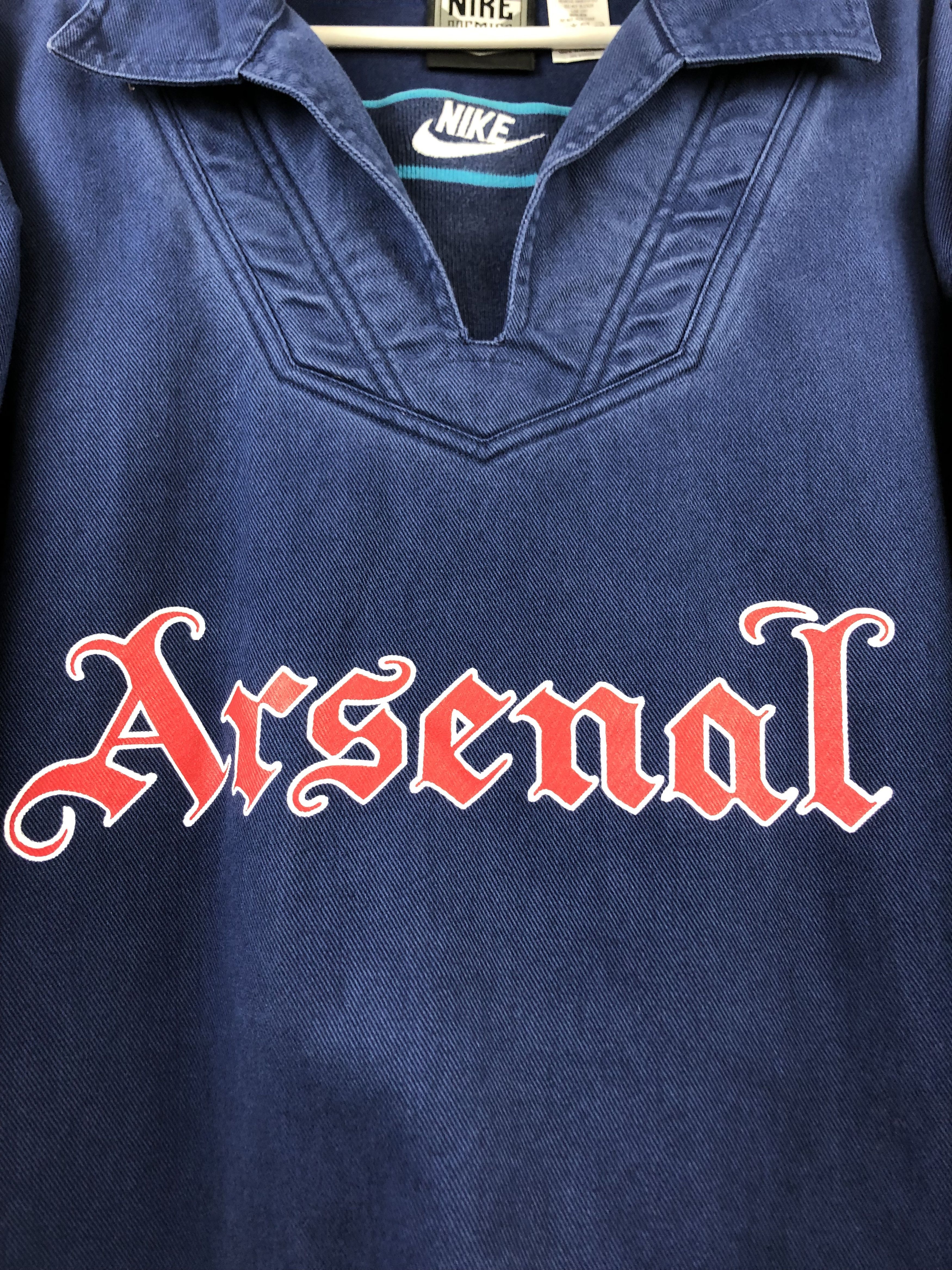 Nike Vintage Premier Arsenal Player Warm Up Sweatshirt Jacket Size US XL / EU 56 / 4 - 5 Thumbnail
