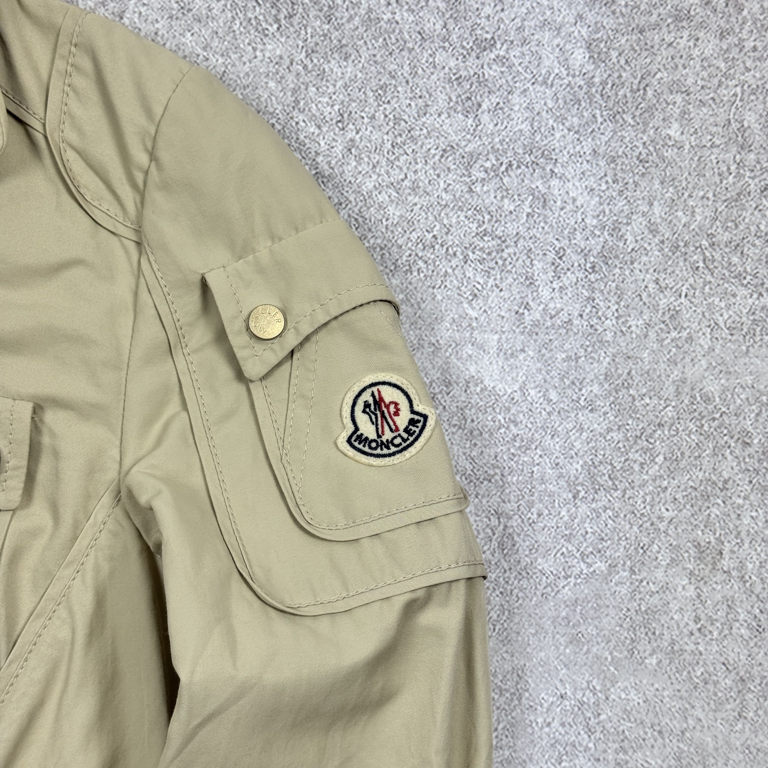 Moncler Women`s Moncler Cotton Blend Beige Military Jacket Size 1/S Size S / US 4 / IT 40 - 7 Thumbnail