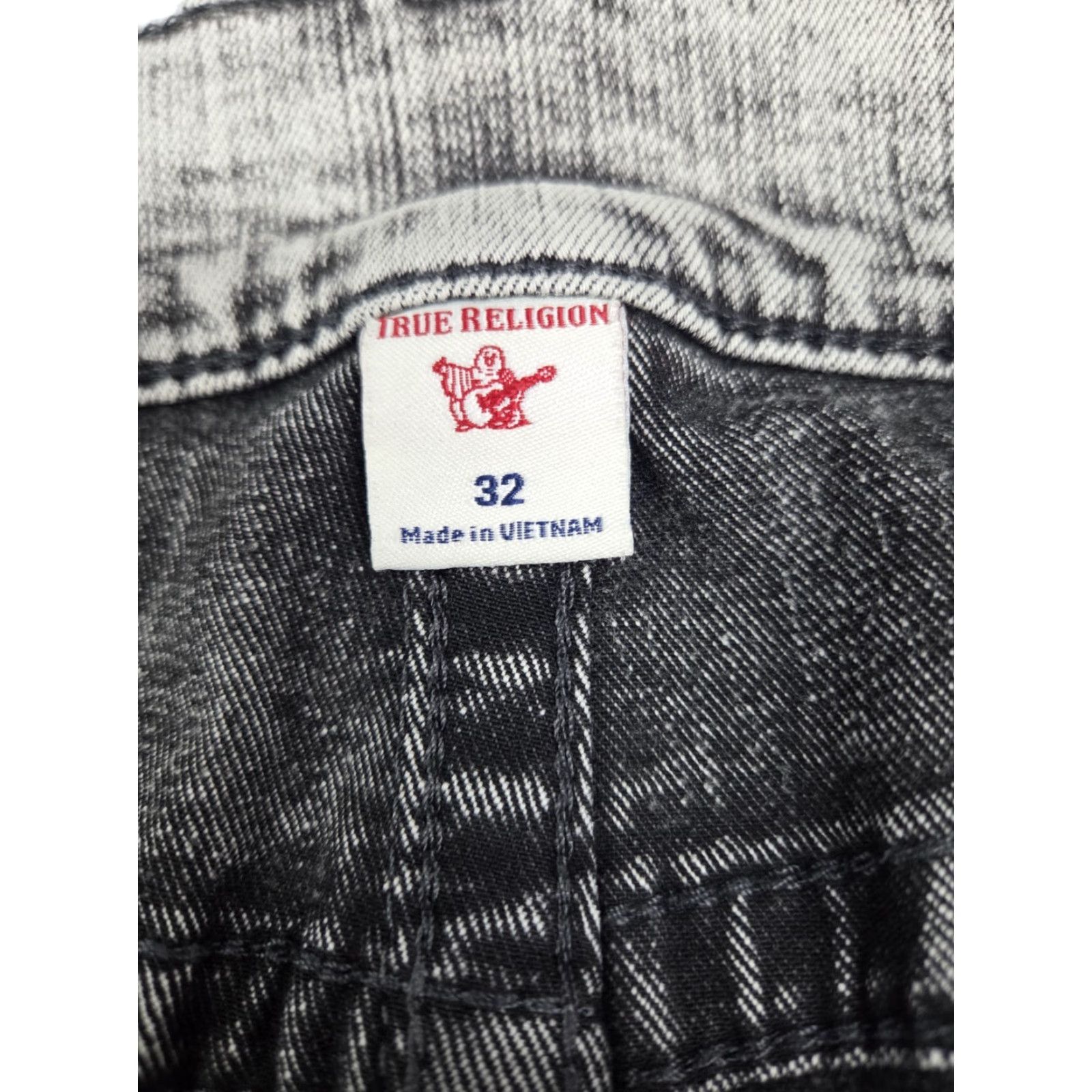 True Religion VINTAGE True Religion Jeans? Rocco Relaxed Skinny 32/33 Gray 5-Pocket Embroidered Denim Mens Size US 32 / EU 48 - 6 Thumbnail