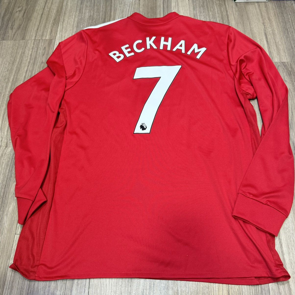 Adidas Manchester united 17/18 longsleeves home shirt #7 Beckham Size US XL / EU 56 / 4 - 2 Thumbnail