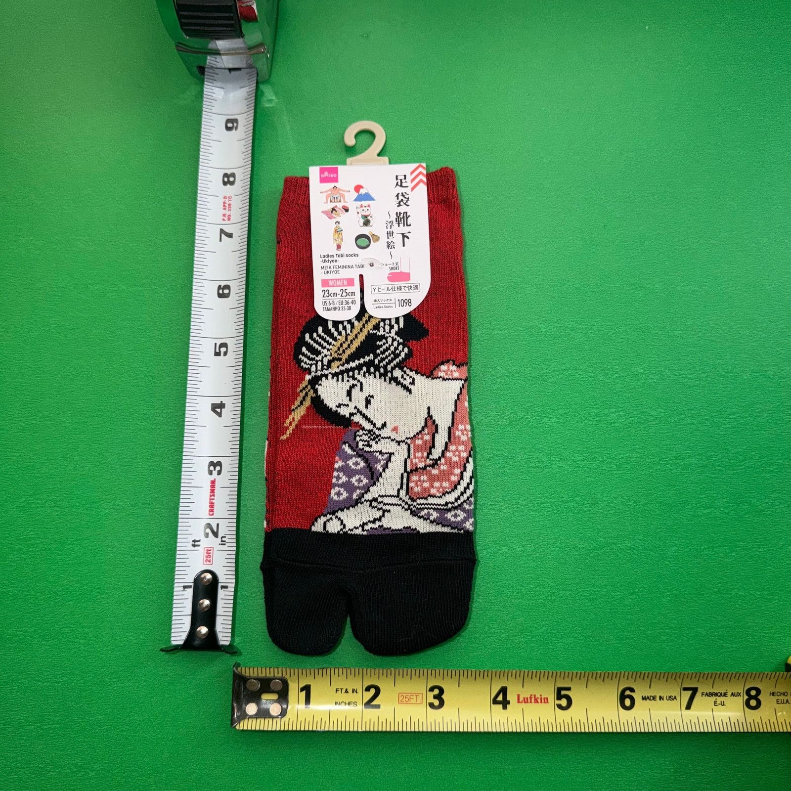 Japanese Brand Tabi Red Socks Genmai Matcha Kimono Japan Maison Margiela Size ONE SIZE - 5 Thumbnail