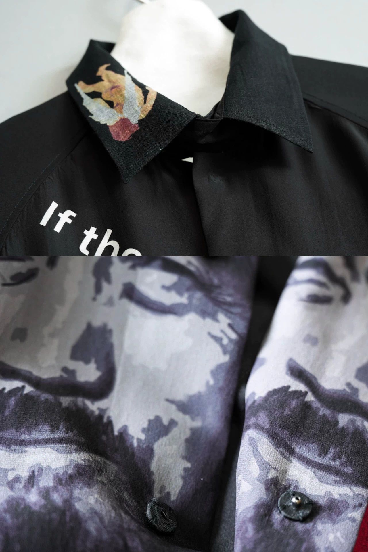 Yohji Yamamoto Yohji Yamamoto 24SS Dog & Old Man Silk Satin Shirt Size US M / EU 48-50 / 2 - 8 Thumbnail