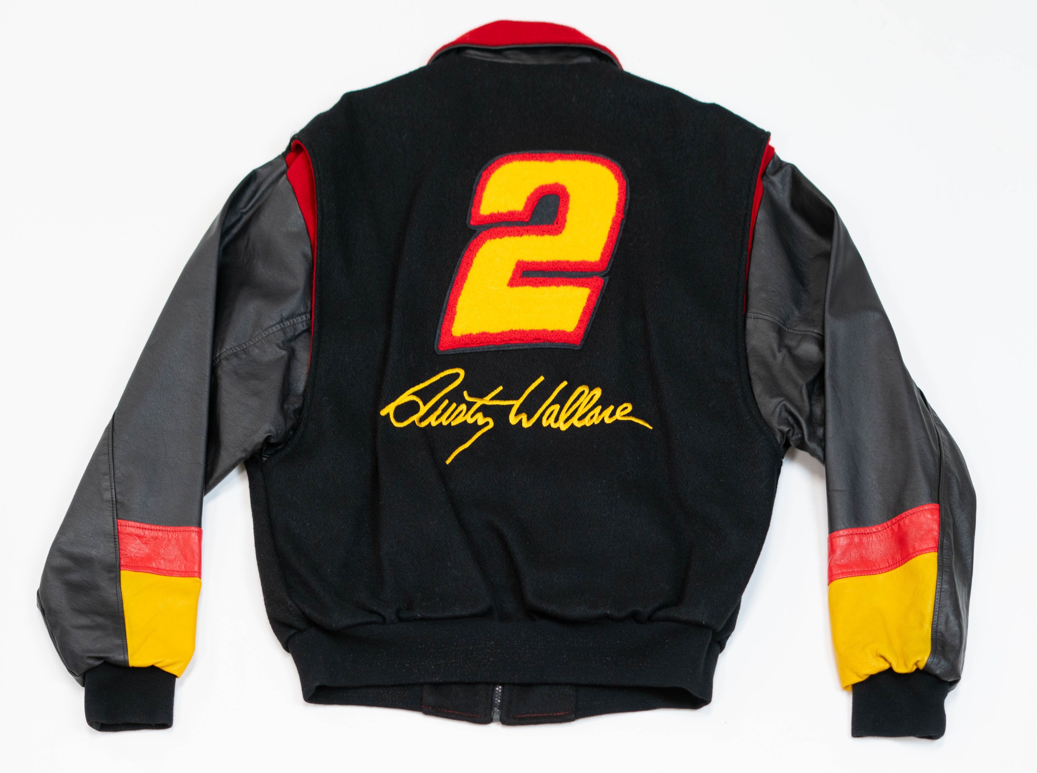 NASCAR × Vintage Vintage NASCAR Rusty Wallace Leather Jacket Men Size M Size US M / EU 48-50 / 2 - 2 Thumbnail