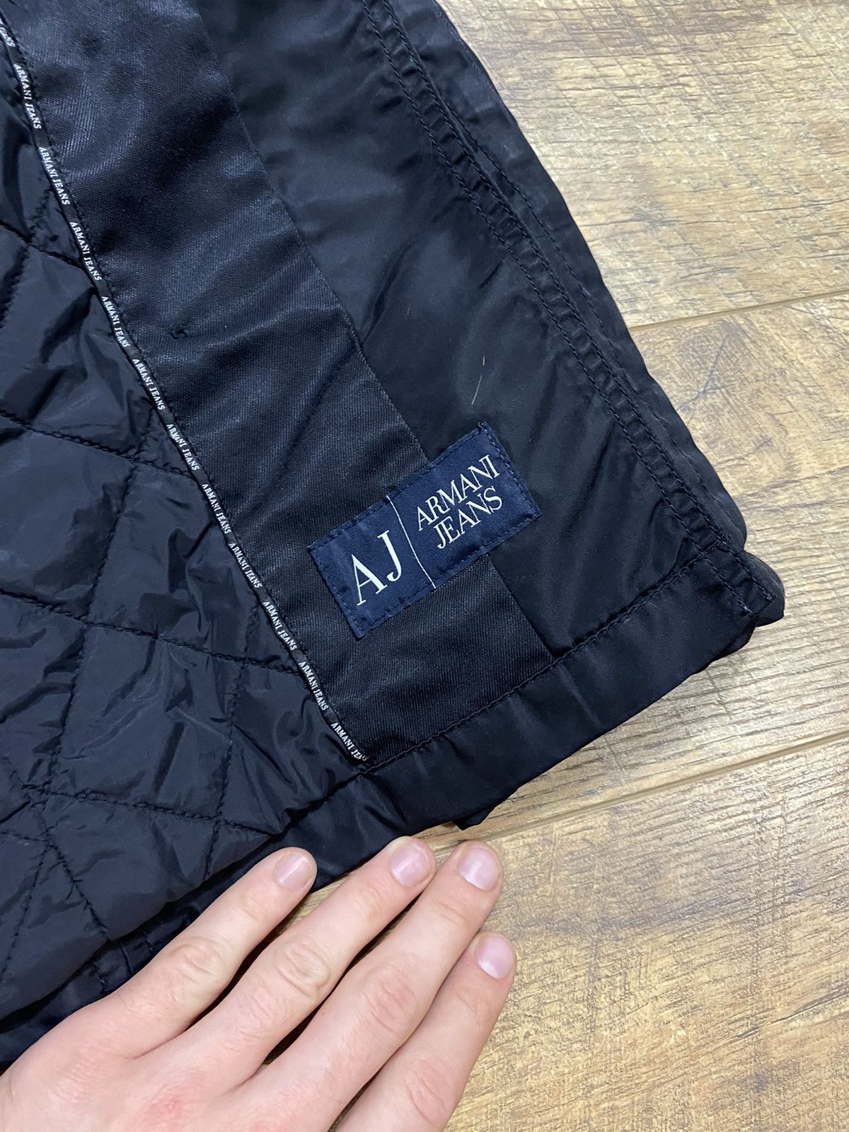 Armani Vintage Armani Jeans Double-Breasted Jacket Size L / US 10 / IT 46 - 7 Thumbnail
