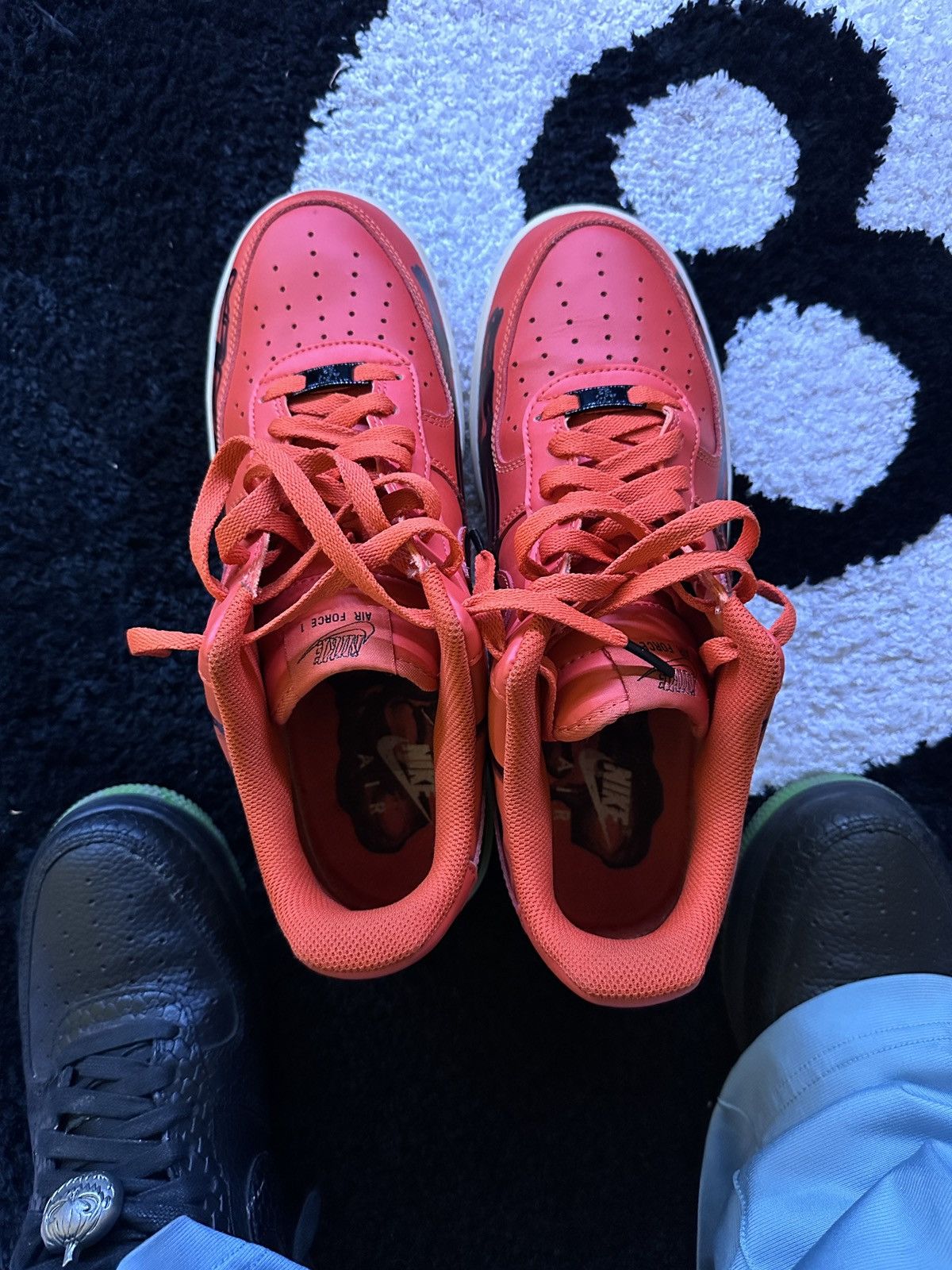 Nike Nike AF1 Orange Skeleton Size US 10 / EU 43 - 4 Thumbnail