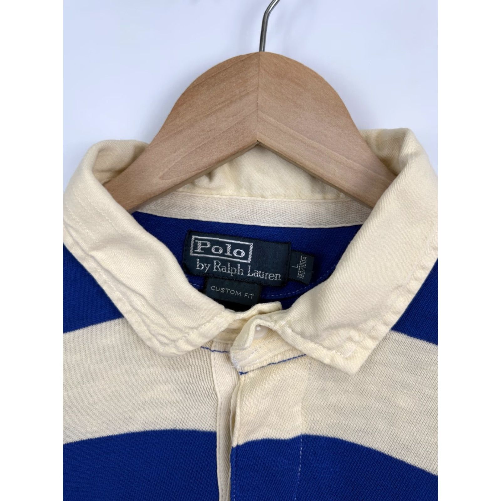 Polo Ralph Lauren VINTAGE Polo Ralph Lauren Dragon RLPC Long Sleeve Shirt L Blue/Beige 90s Mens Polo RL Dragon RLPC Long Sleeve Vintage 90s Blue Beige Mens Shirt Size US L / EU 52-54 / 3 - 5 Thumbnail