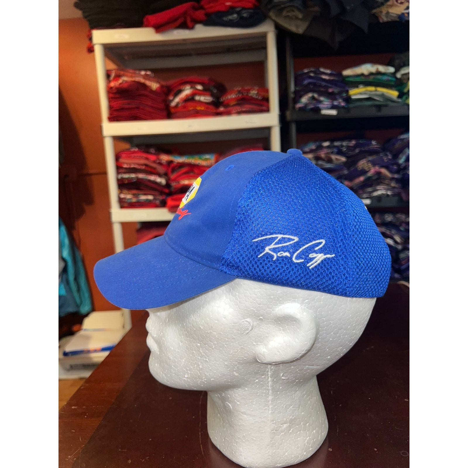 Vintage Napa Racing Hat Ron Copp Blue Racing Graphic Cap Headwear Size ONE SIZE - 3 Thumbnail