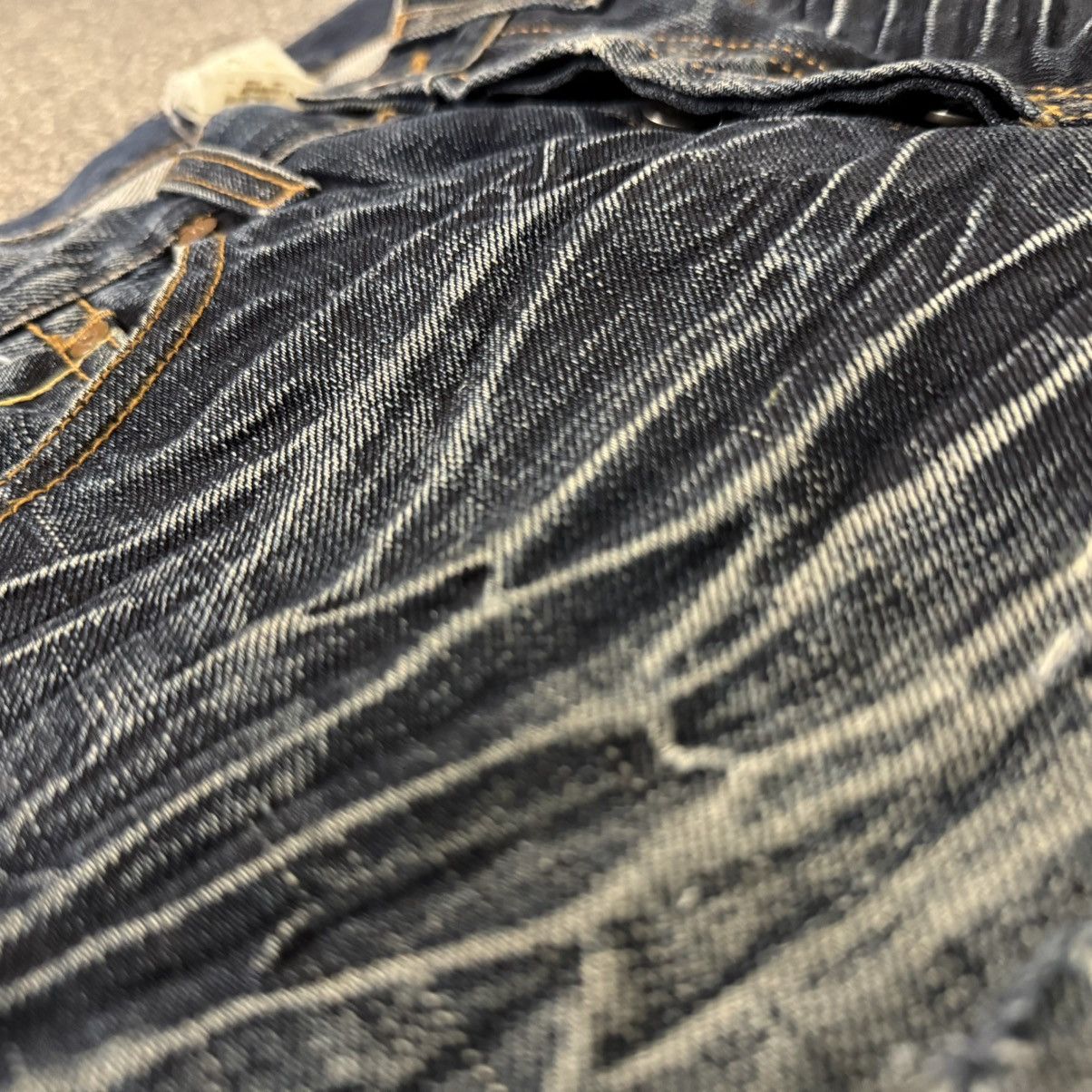 G-Star 🔥🇯🇵 Japanese Distressed Raw G-Brand Hard HoneyComb Denim Size US 29 - 14 Thumbnail