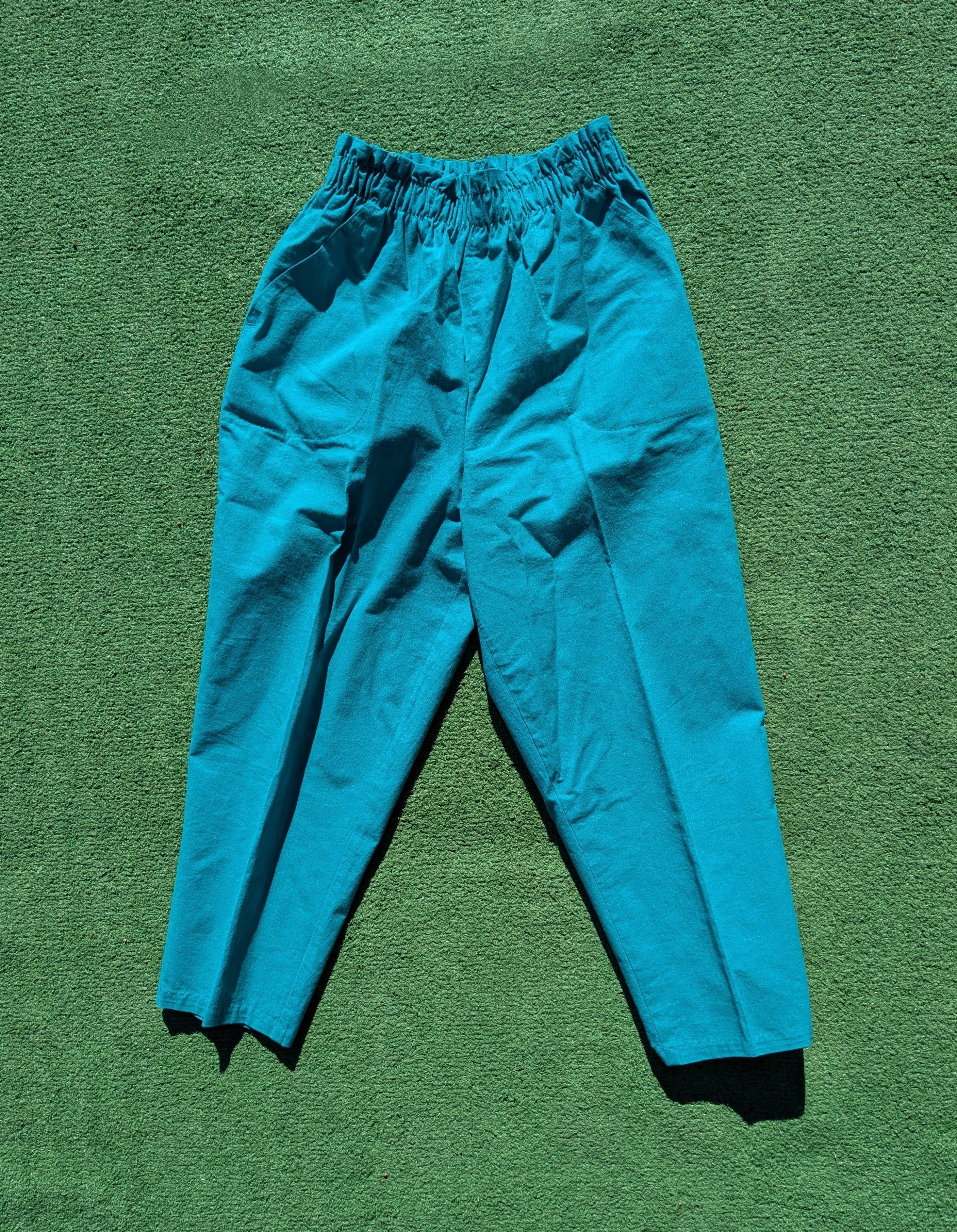 Other 1980's VTG Separate Issue Aqua Green USA Made Pullover Pants Size 22" - 2 Thumbnail