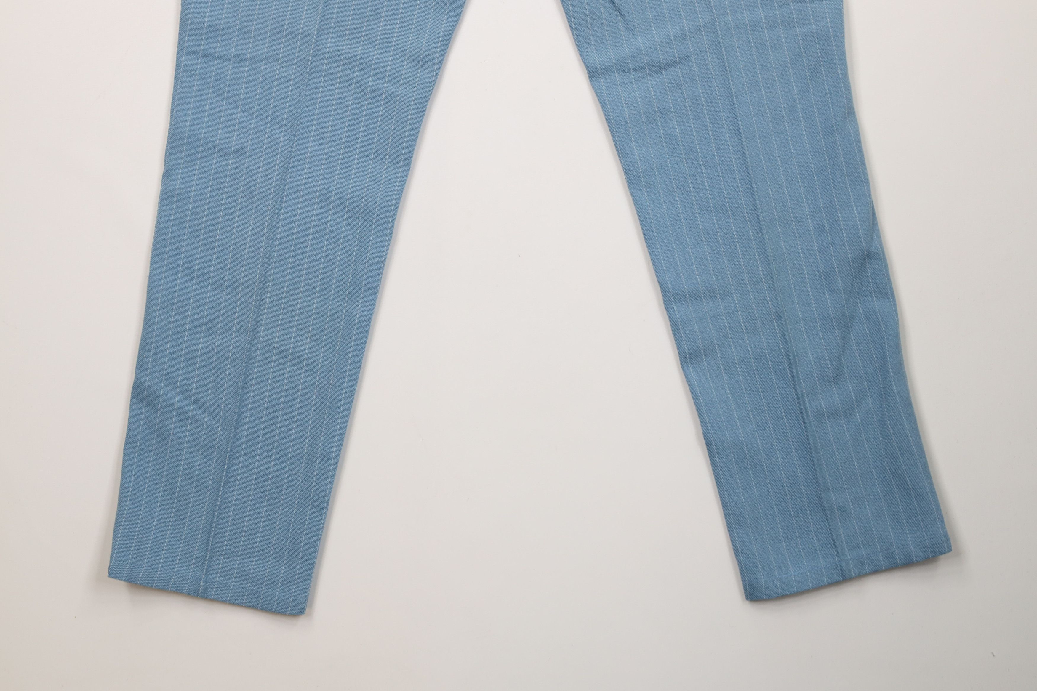Vintage Vintage 70s Streetwear Pinstriped Chino Pants Blue USA Size US 30 / EU 46 - 14 Thumbnail