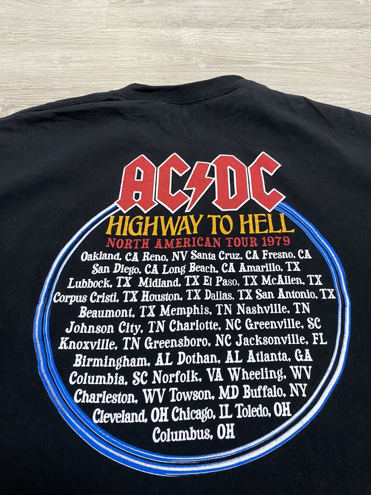 AC/DC AC/DC Highway to Hell 1979 Tour tee North American 2022 year Size US XL / EU 56 / 4 - 7 Thumbnail
