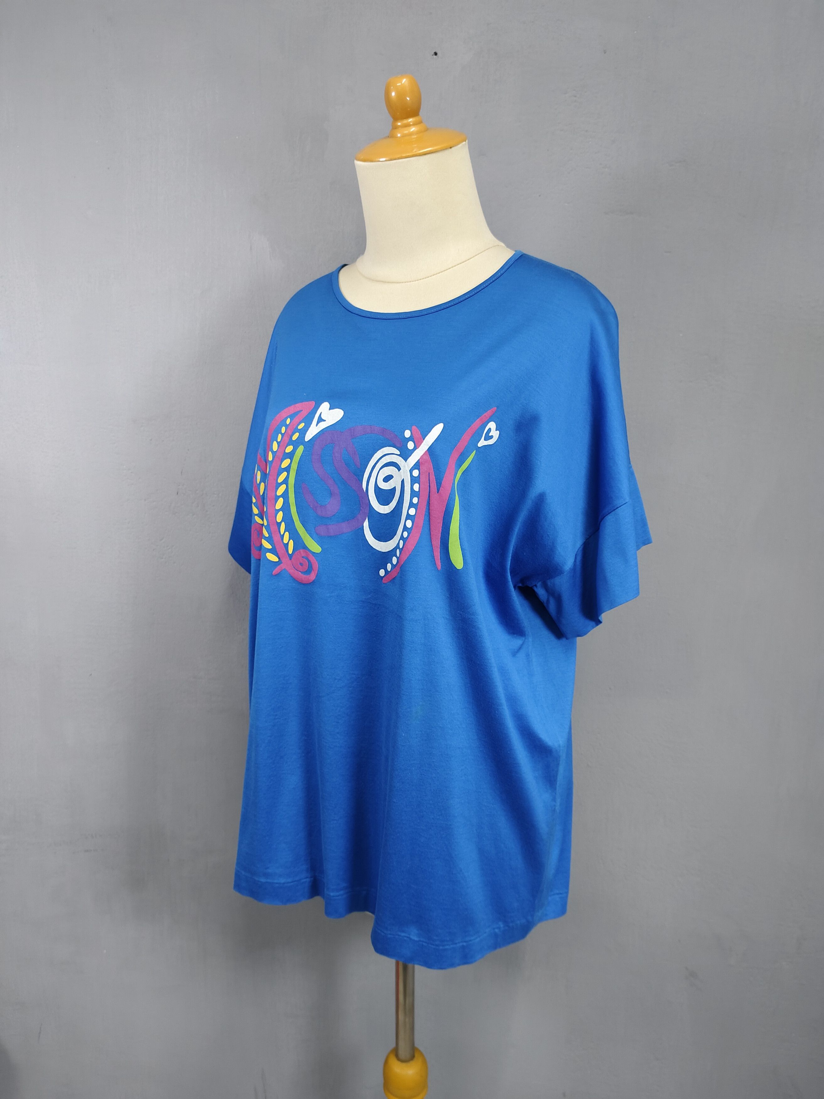 Missoni 90s Missoni- Psychedelic Art Print Summer Piece Top Size M / US 6-8 / IT 42-44 - 3 Thumbnail