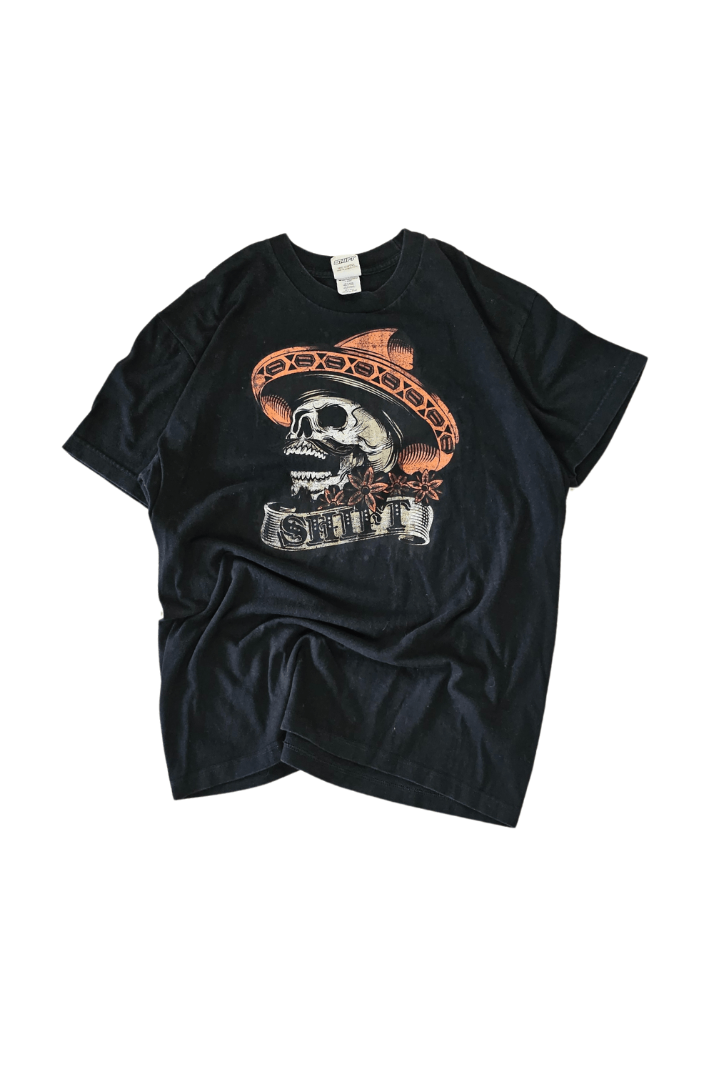 Vintage SHIFT Racing “Sombrero Skull” Tee – Y2K Moto Street – Size L Size US L / EU 52-54 / 3 - 6 Thumbnail