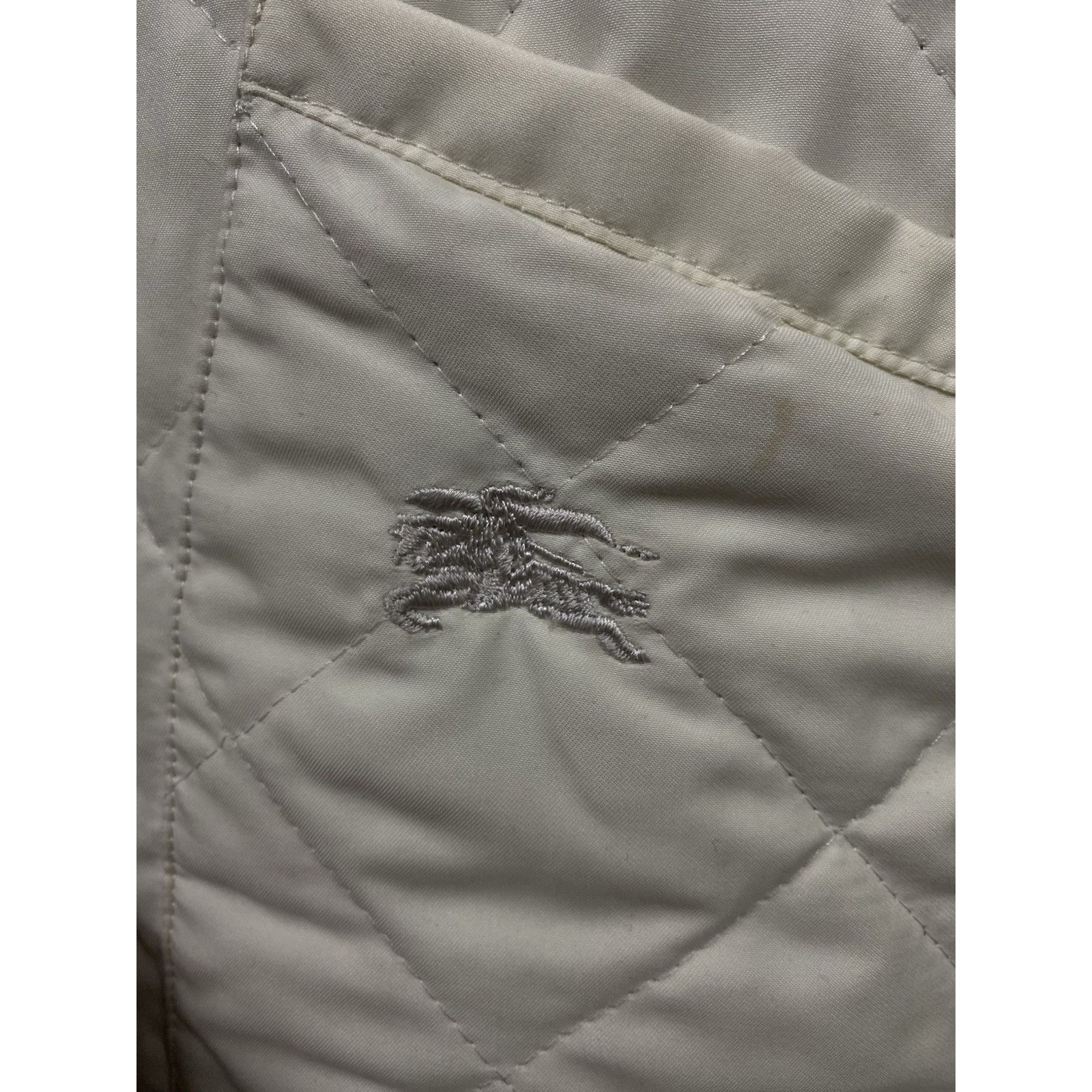 Burberry Burberry Nova Check Vintage Women's White Beige Quilted Jack Size XS / US 0-2 / IT 36-38 - 11 Thumbnail