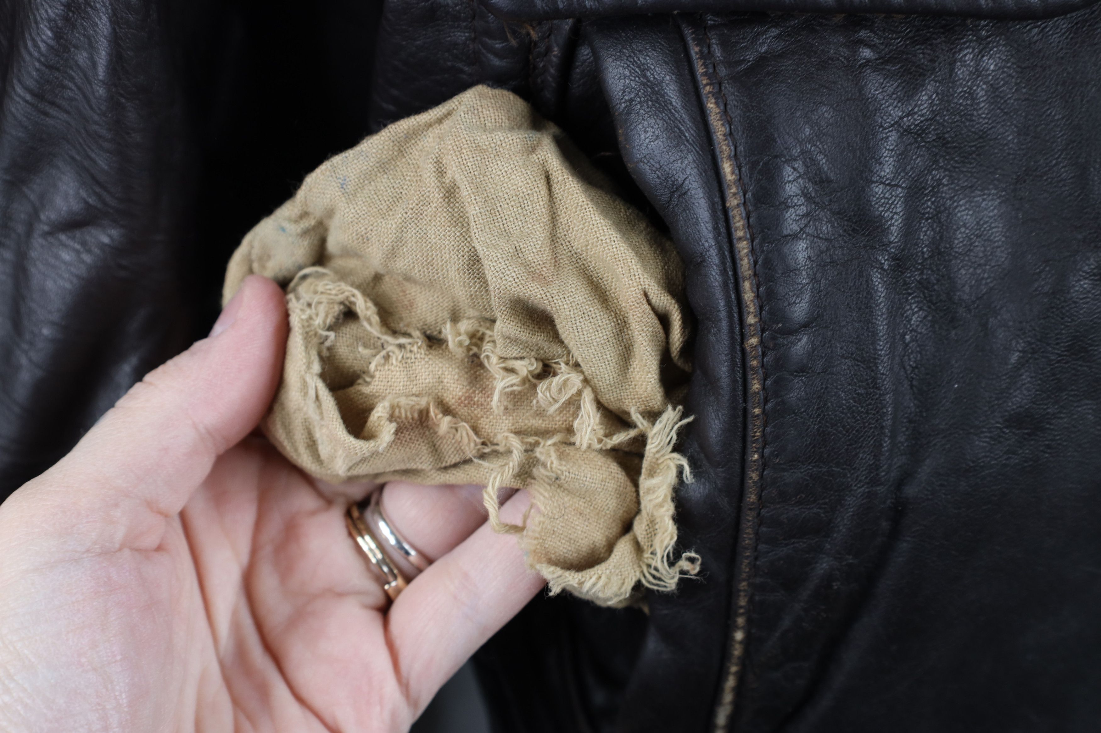 Cooper × Vintage Vintage 60s 70s Cooper Leather Flight Bomber Jacket USA Size US L / EU 52-54 / 3 - 4 Thumbnail