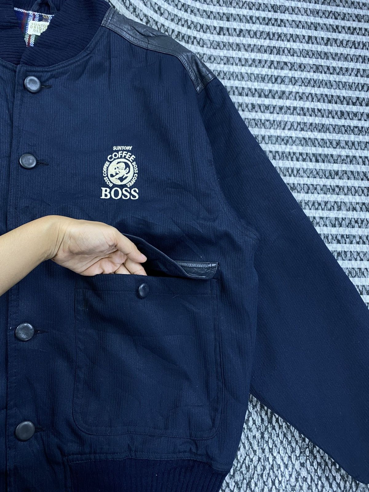 Japanese Brand Vintage Suntory Coffee Boss Bombers Jacket Size US L / EU 52-54 / 3 - 6 Thumbnail