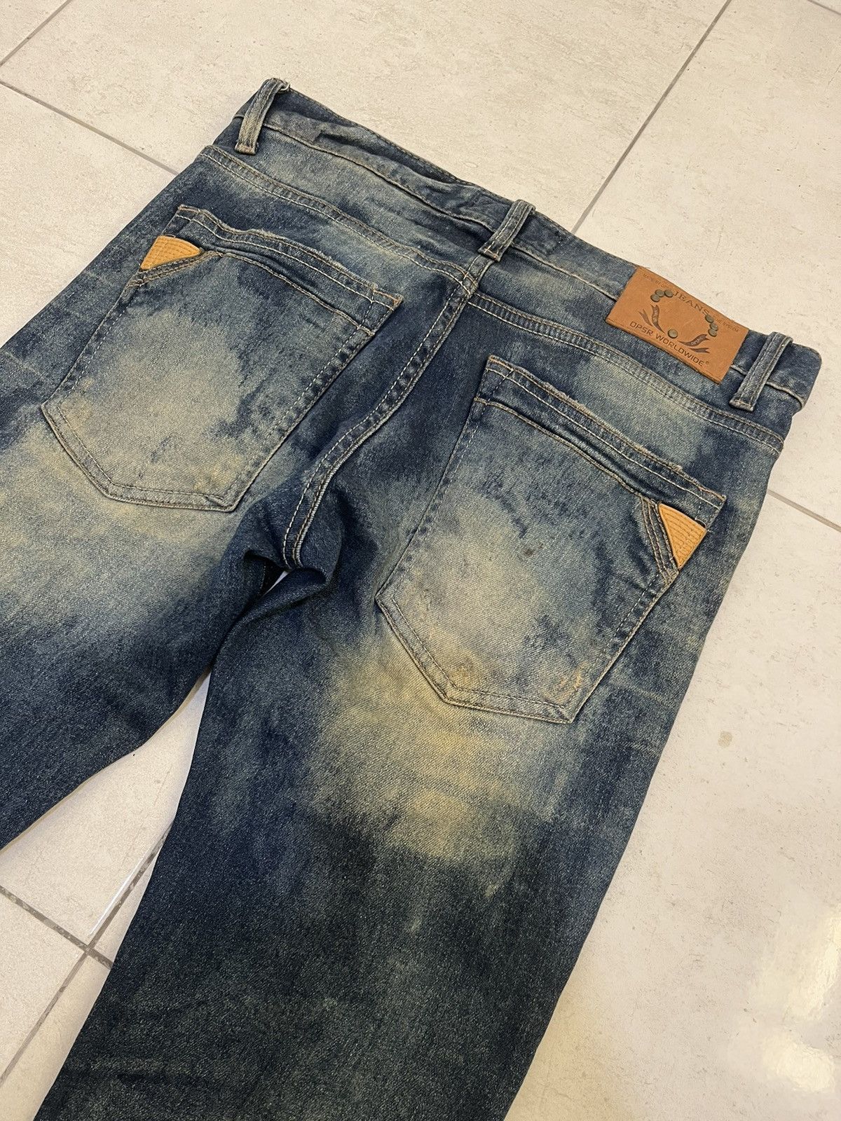 Worldwide Youth RARE Distressed DPSR WORLDWIDE Denim Jeans Size US 32 / EU 48 - 4 Thumbnail