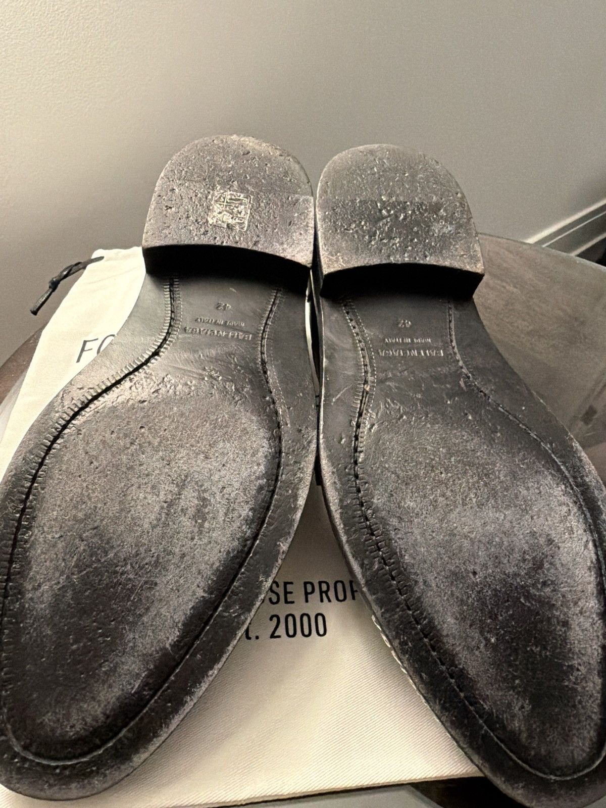 Balenciaga Balenciaga Logo Derby Dress Shoes Black Leather Size 10 Size US 9 / EU 42 - 9 Thumbnail