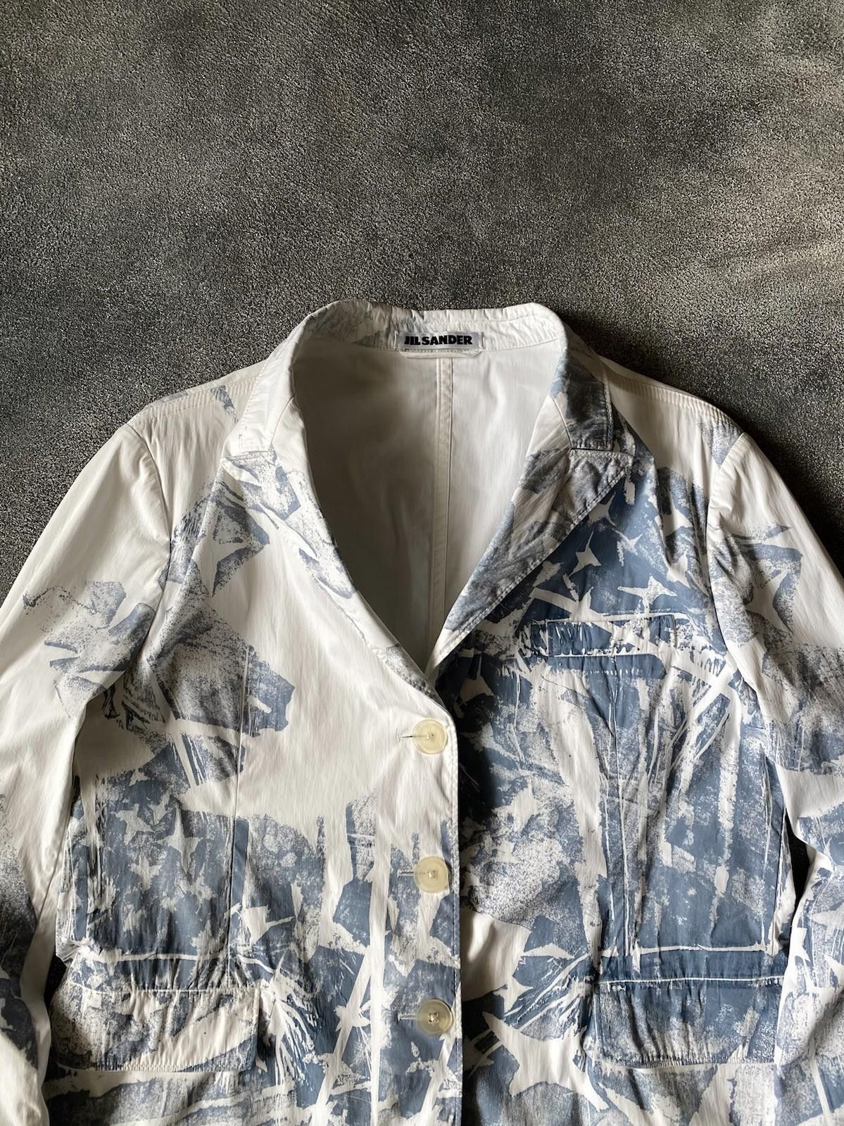 Jil Sander S/S 2005 Jil Sander by Raf Simons Runway Painted Blazer Size L / US 10 / IT 46 - 6 Thumbnail
