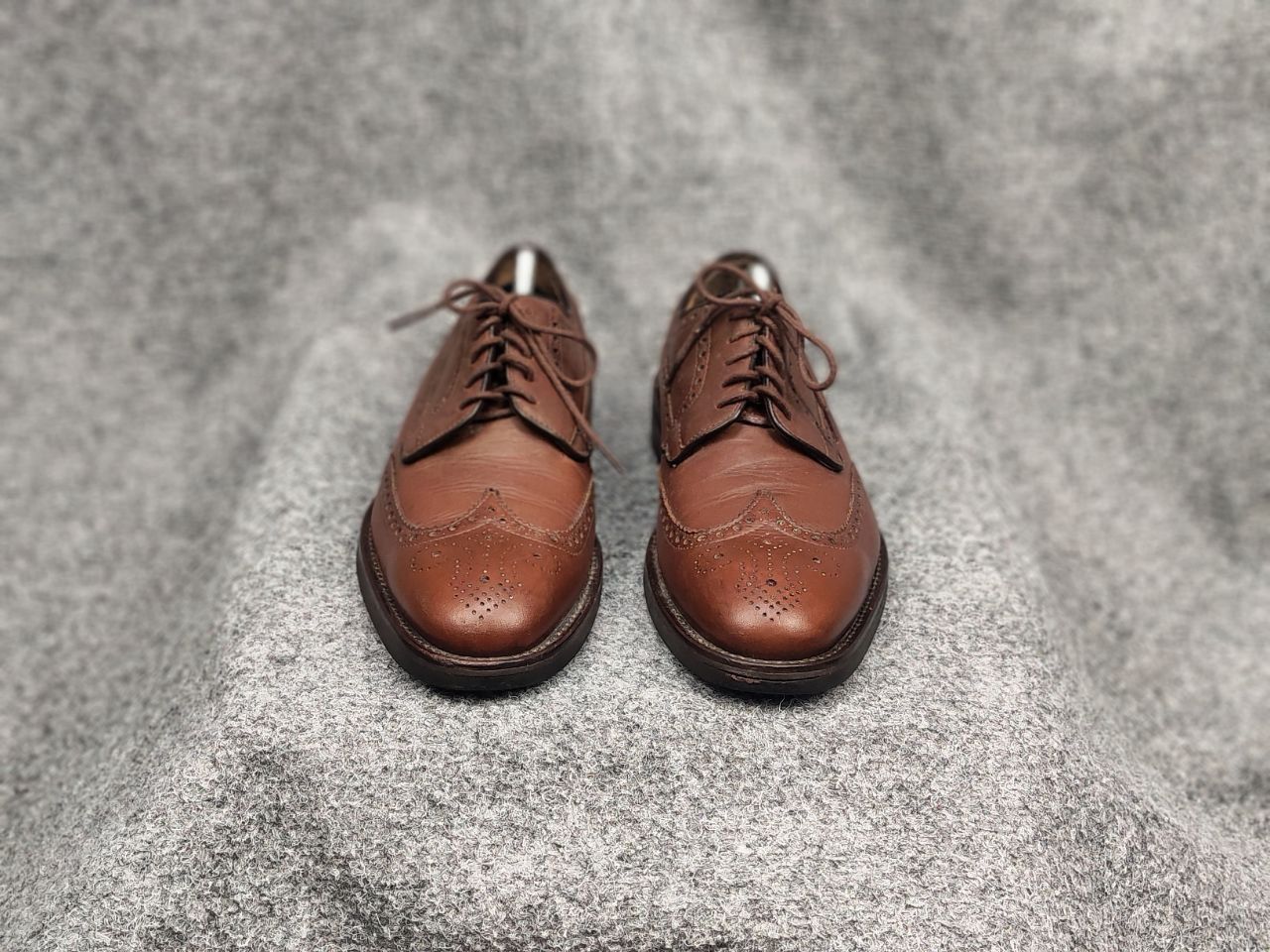 Barbour Barbour Design Dark Brown Leather Ouse Brogue Shoes Size US 7.5 / EU 40-41 - 5 Thumbnail
