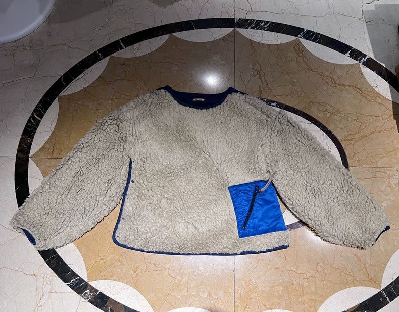 KAPITAL Soft Fur Jacket with Blue Pocket