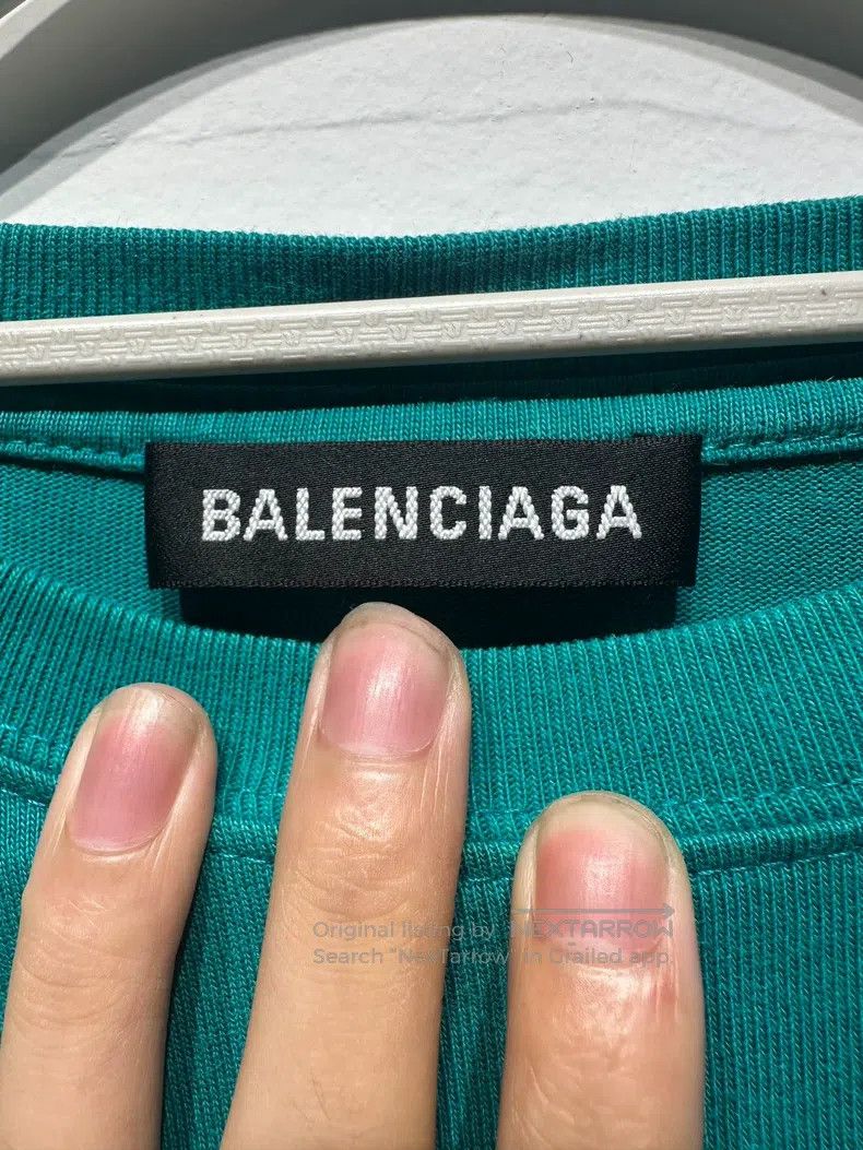 Balenciaga Balenciaga Logo Printed Straight Short Sleeve Crew Neck T- Size US S / EU 44-46 / 1 - 3 Thumbnail
