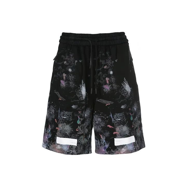 Off-White Off-White Starry Ink Splash Shorts for Men 0079 Size US 27 - 1 Thumbnail
